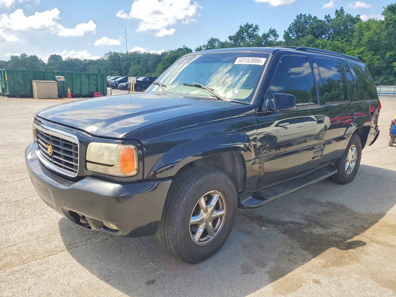 2000 Cadillac Escalade Luxury Black vin: 1GYEK63R6YR176324