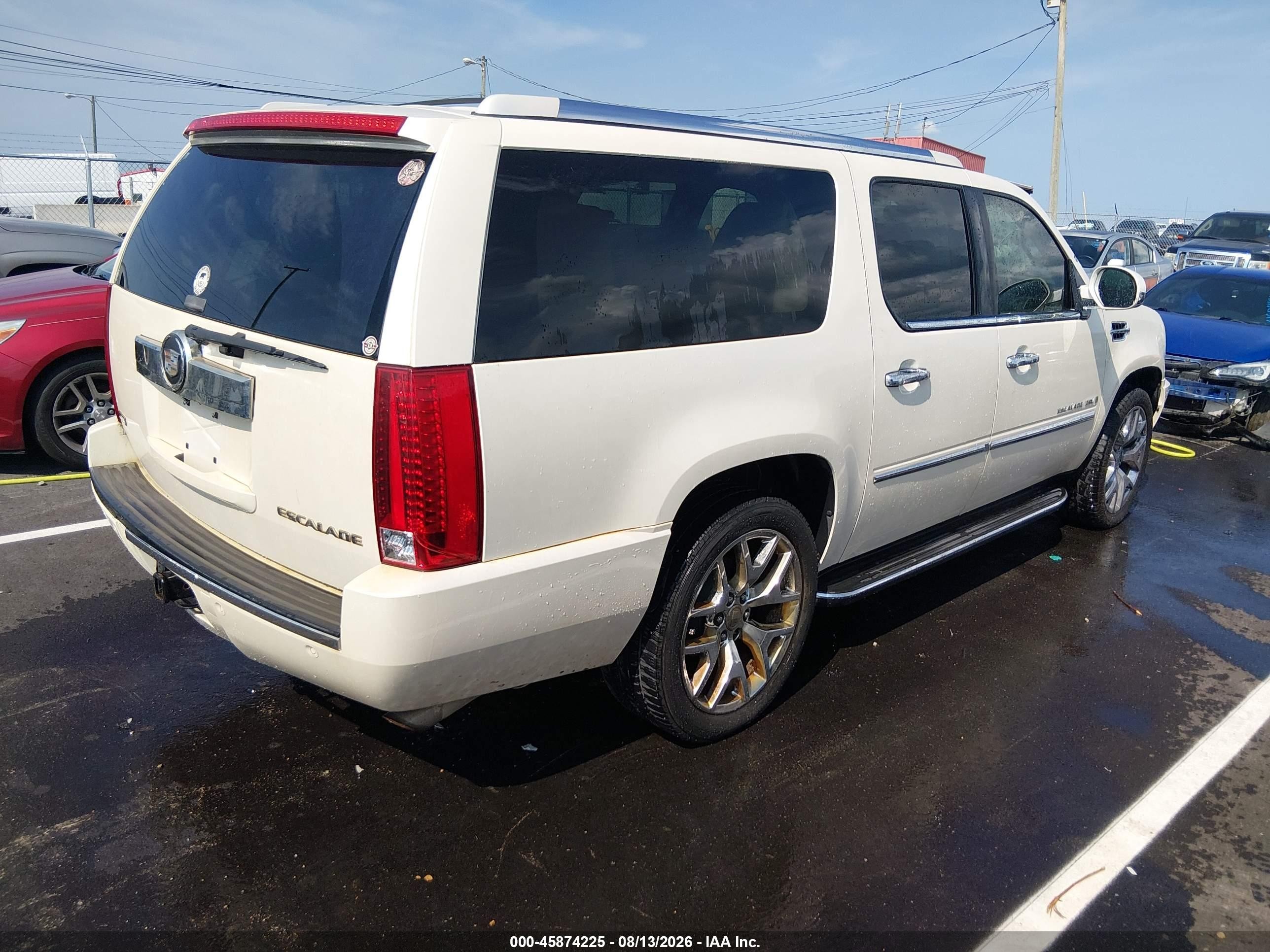 2009 Cadillac Escalade Esv Standard White vin: 1GYFC16299R126098