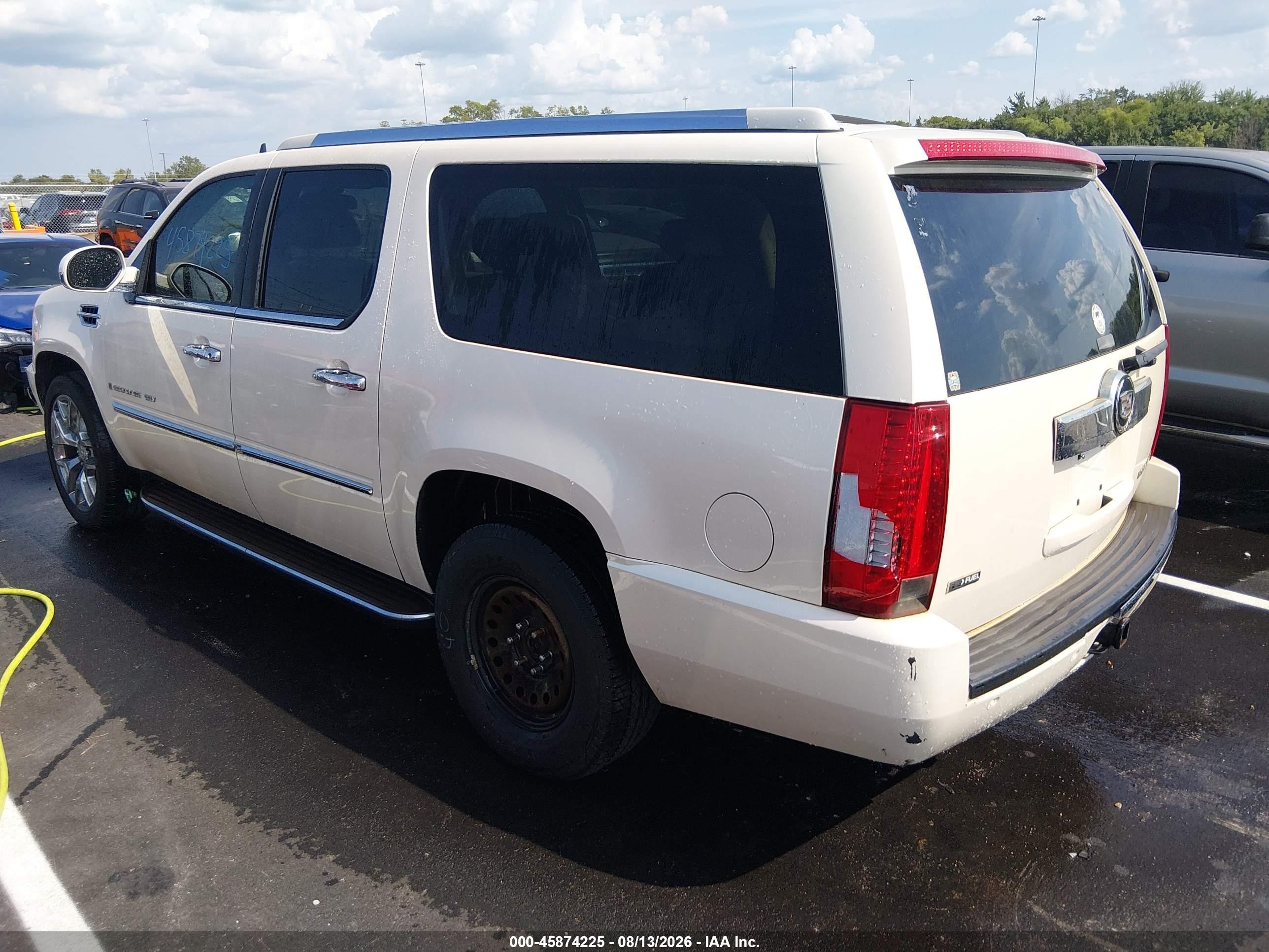 2009 Cadillac Escalade Esv Standard White vin: 1GYFC16299R126098