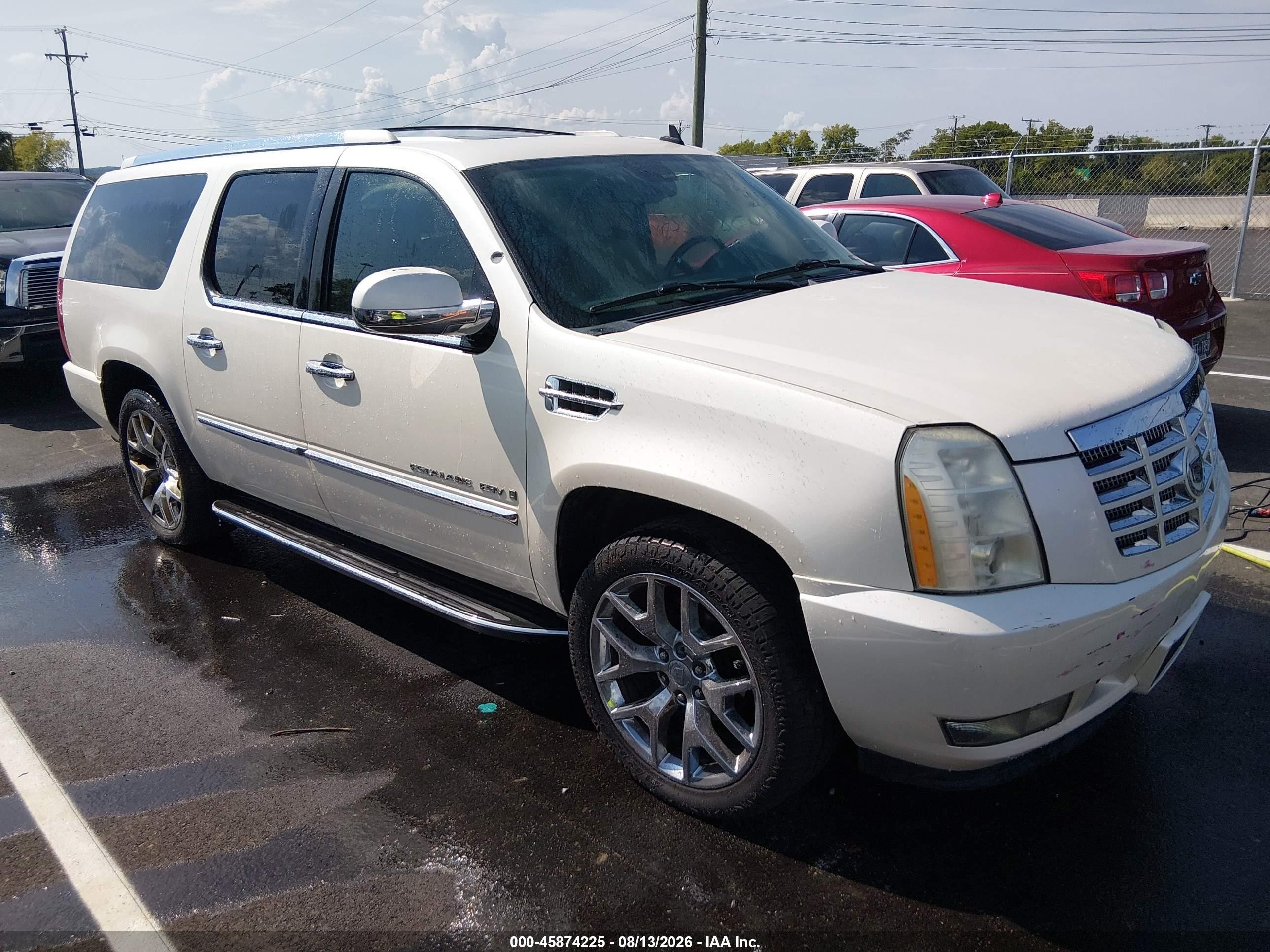 2009 Cadillac Escalade Esv Standard White vin: 1GYFC16299R126098