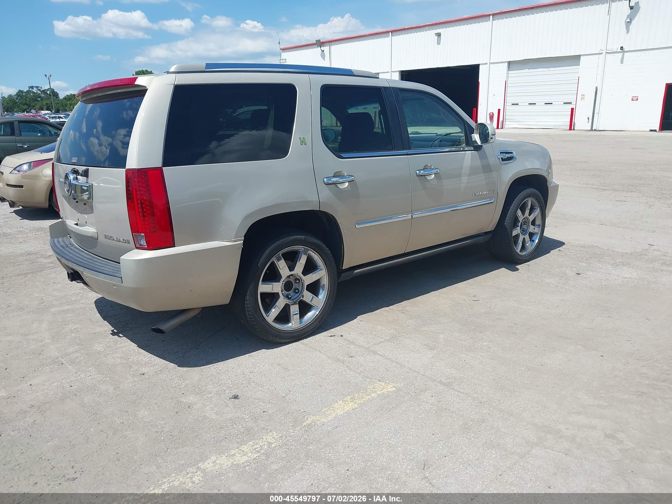 2009 Cadillac Escalade Hybrid Standard Gold vin: 1GYFC43549R113985