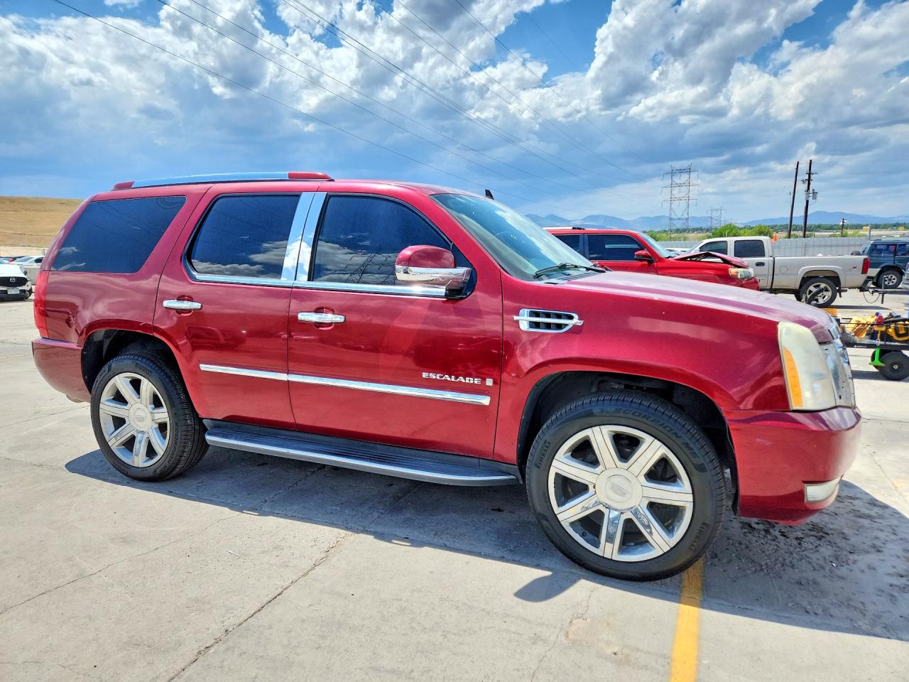 2009 Cadillac Escalade Burgundy vin: 1GYFK13289R248488