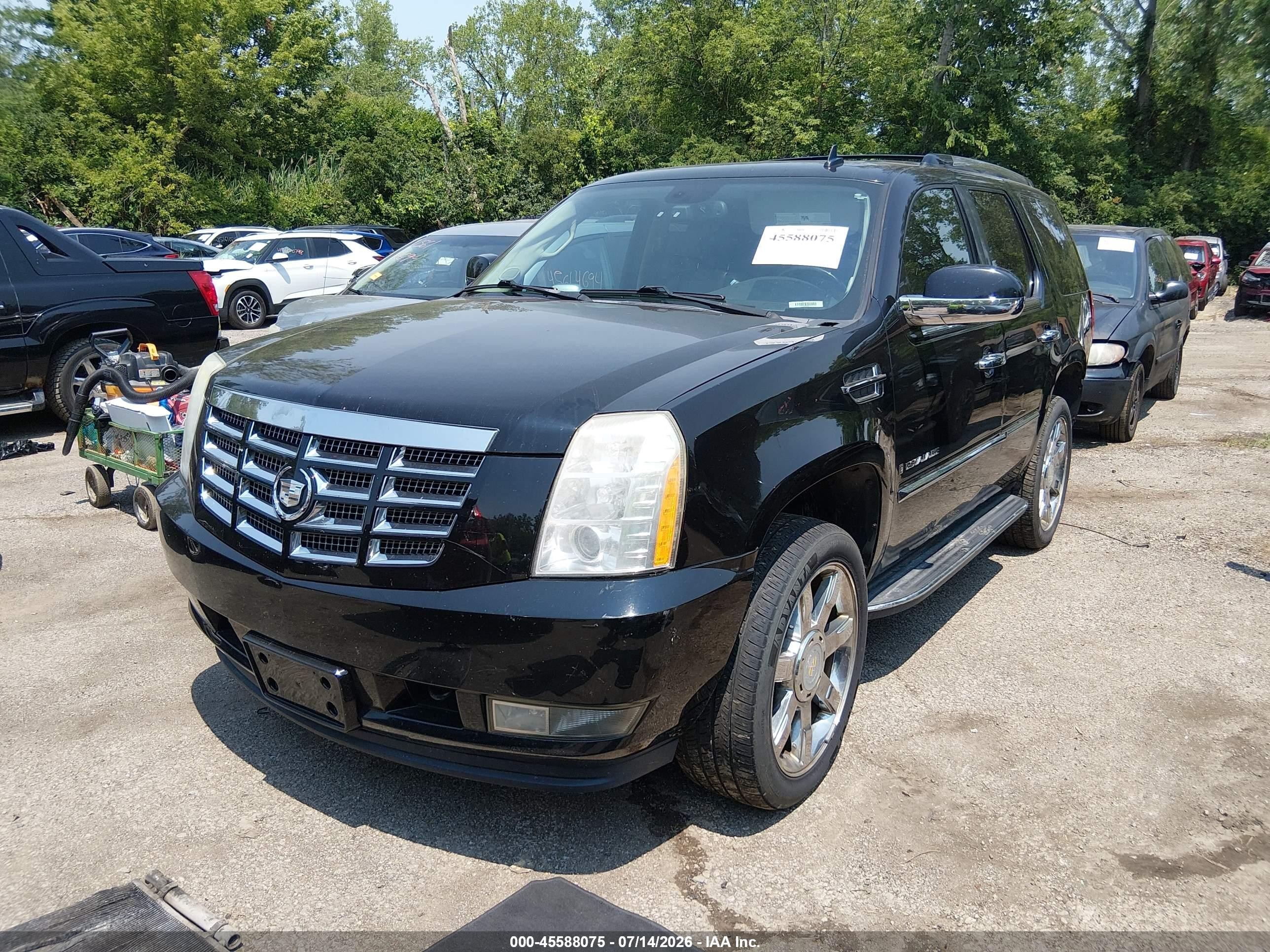 2009 Cadillac Escalade Standard Черный vin: 1GYFK23239R265284