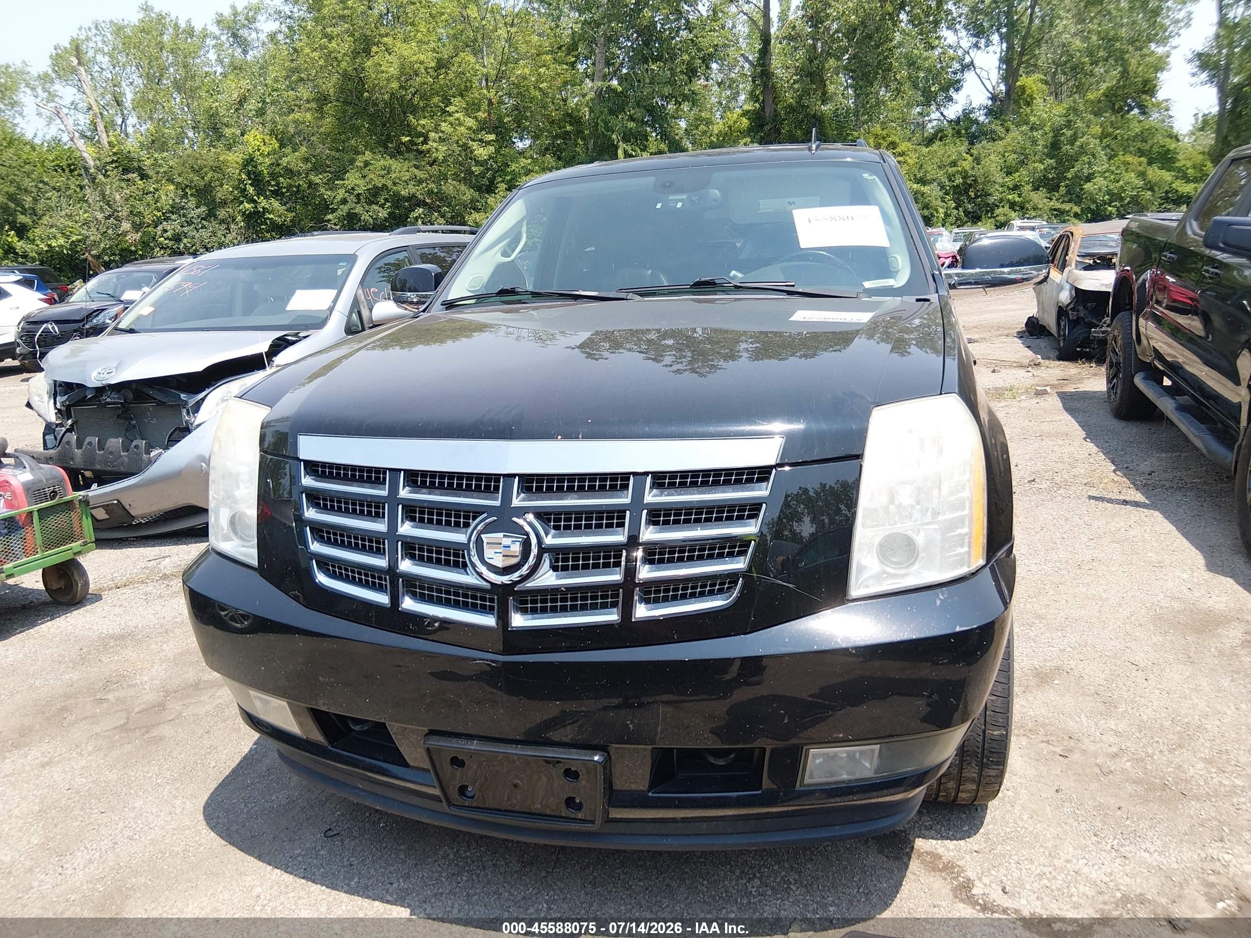 2009 Cadillac Escalade Standard Черный vin: 1GYFK23239R265284