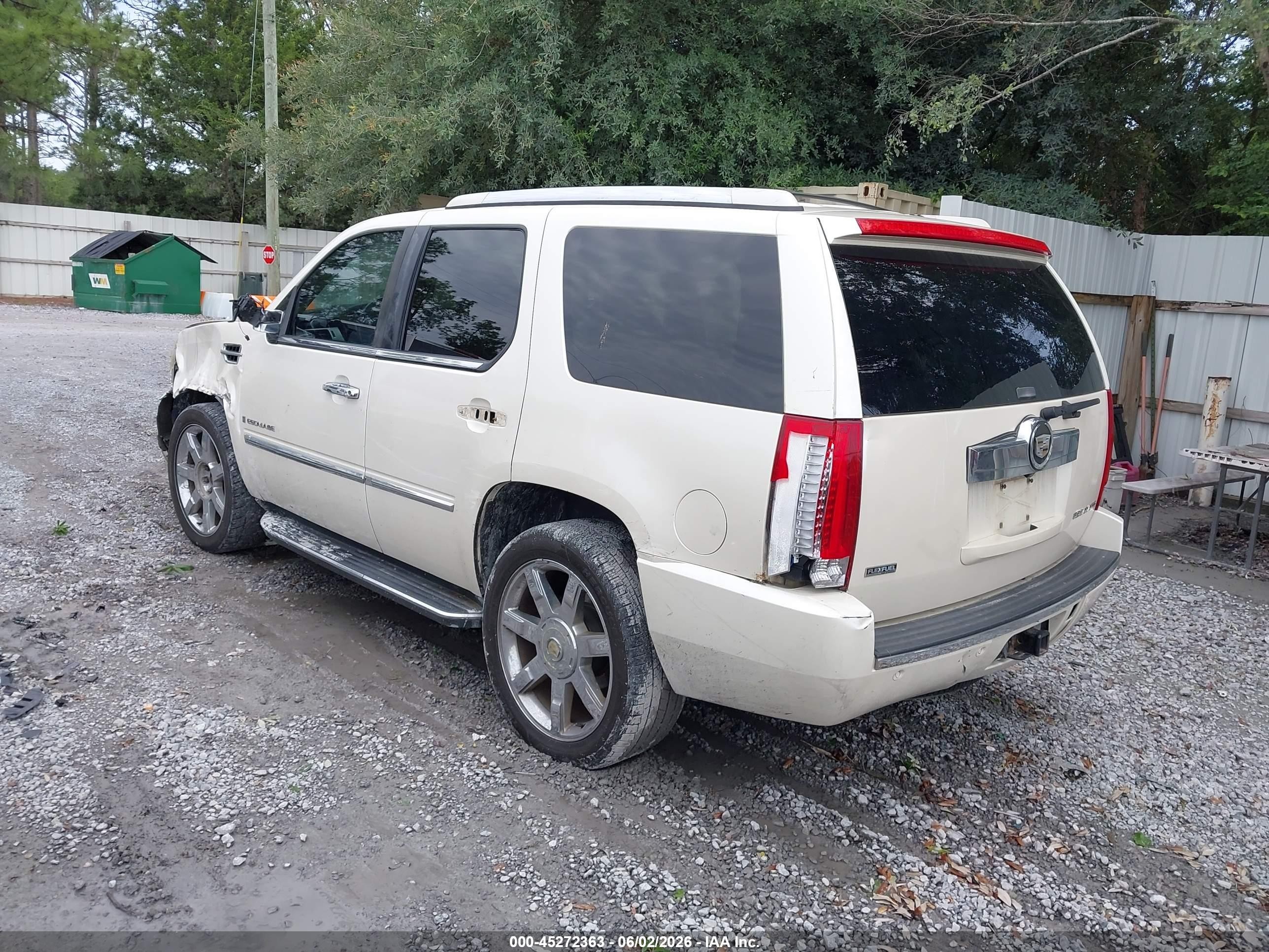 2009 Cadillac Escalade Standard White vin: 1GYFK23249R111098