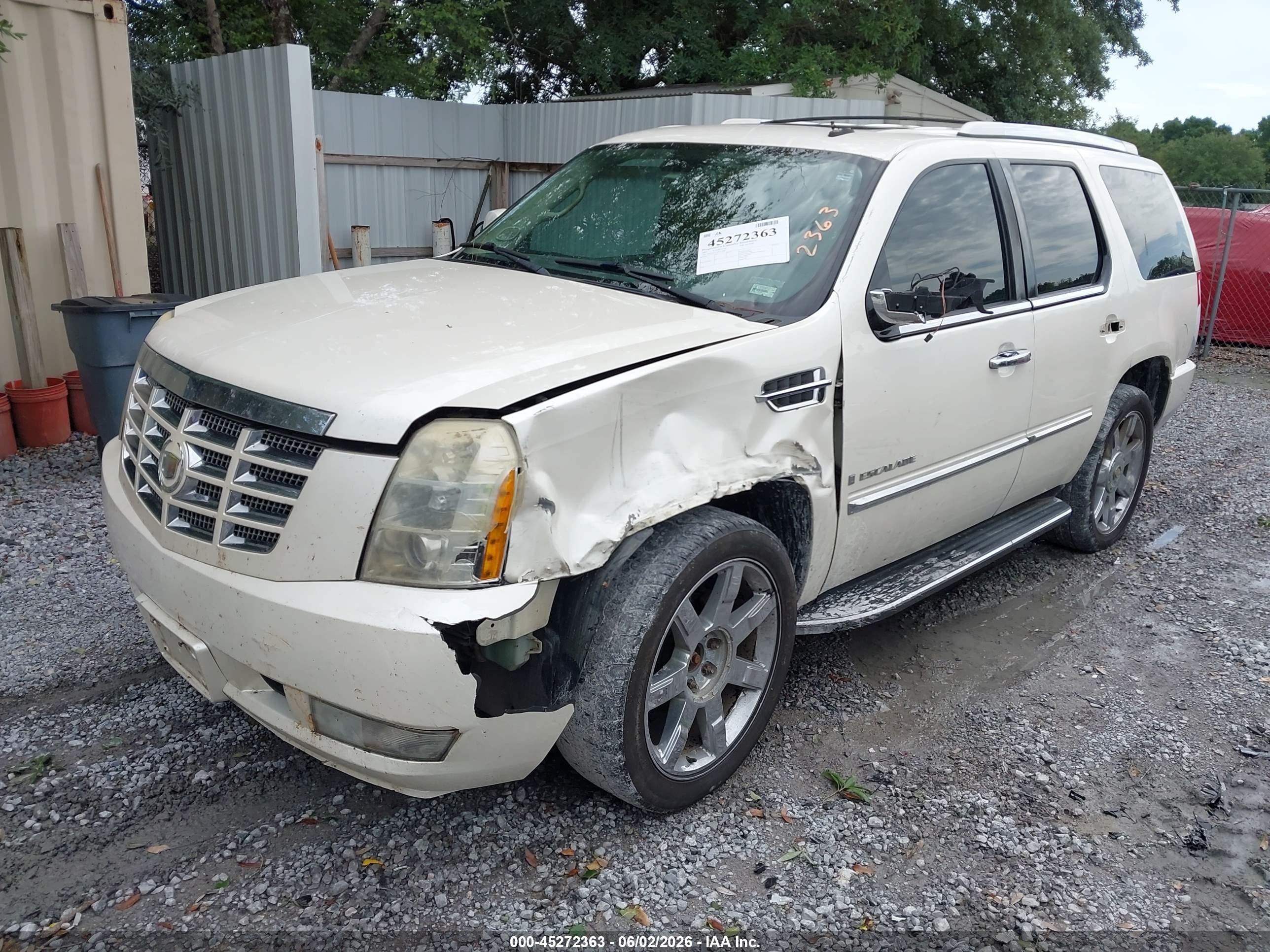 2009 Cadillac Escalade Standard White vin: 1GYFK23249R111098