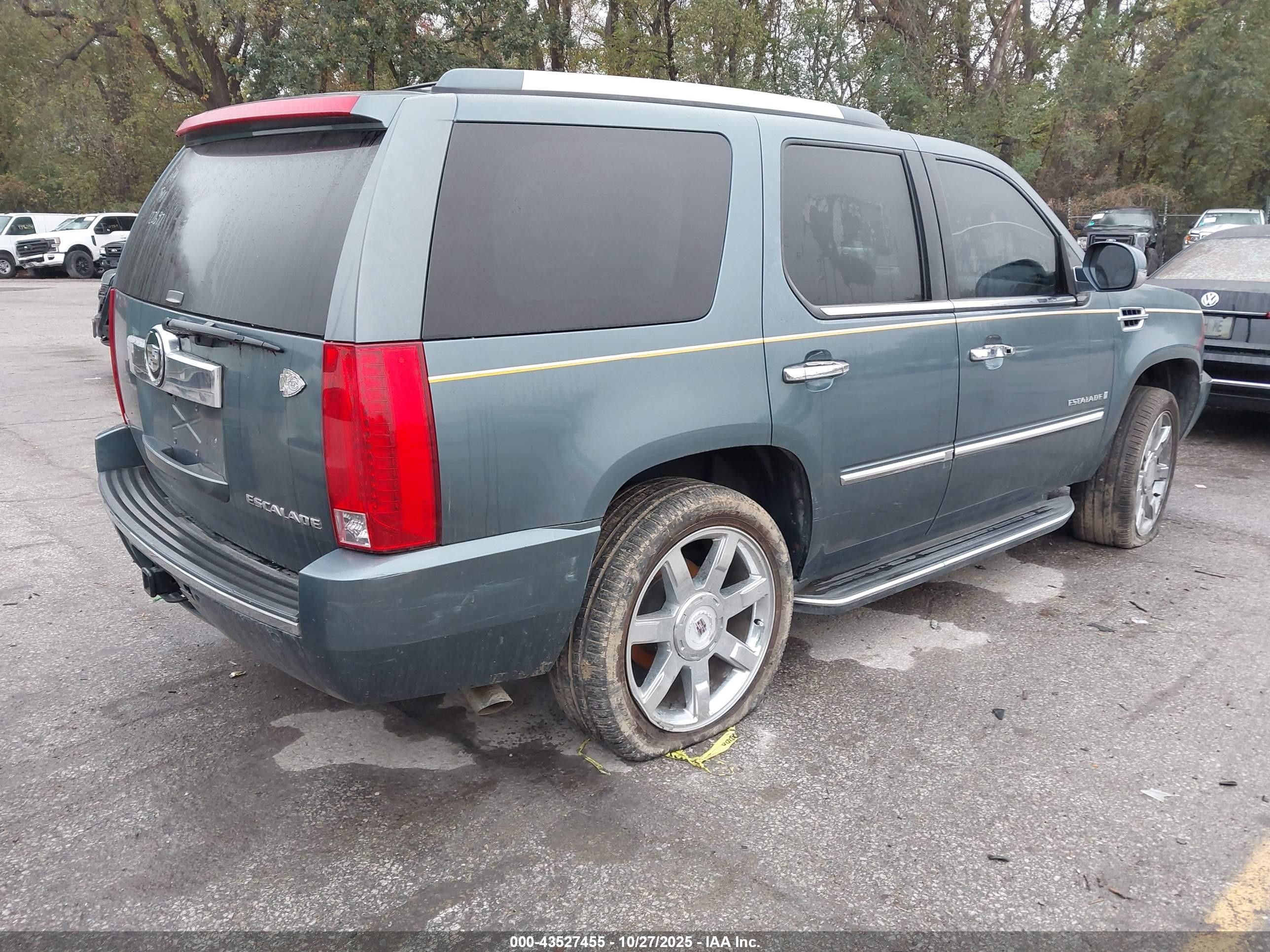 2009 Cadillac Escalade Standard Синий vin: 1GYFK23249R122697