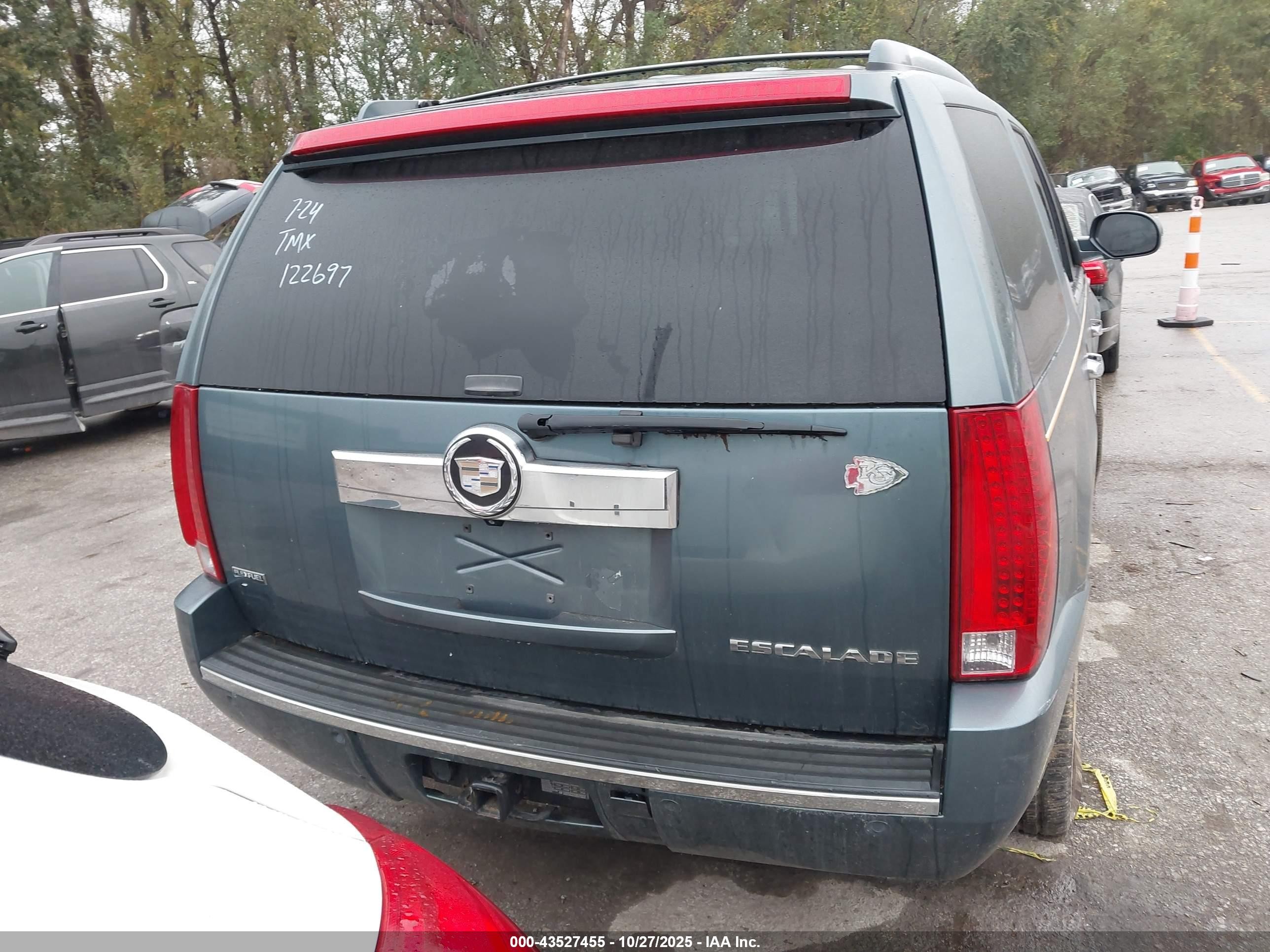 2009 Cadillac Escalade Standard Синий vin: 1GYFK23249R122697