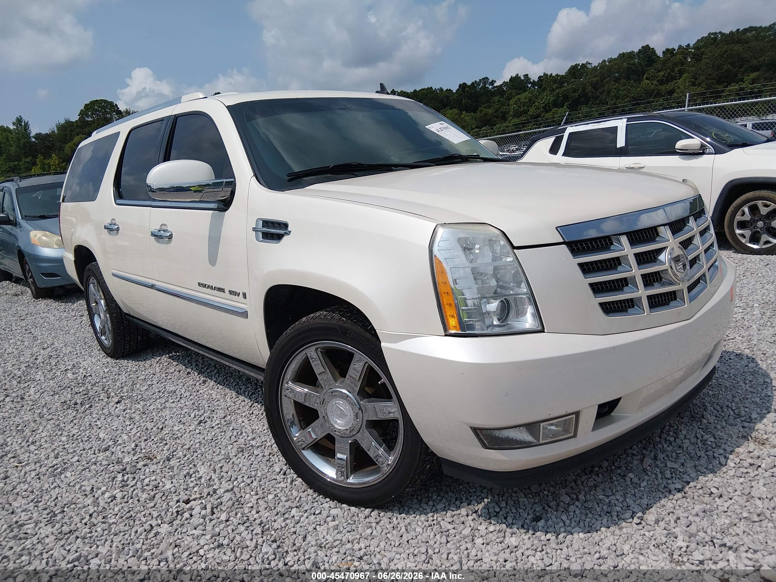 2009 Cadillac Escalade Esv Standard White vin: 1GYFK26299R109925