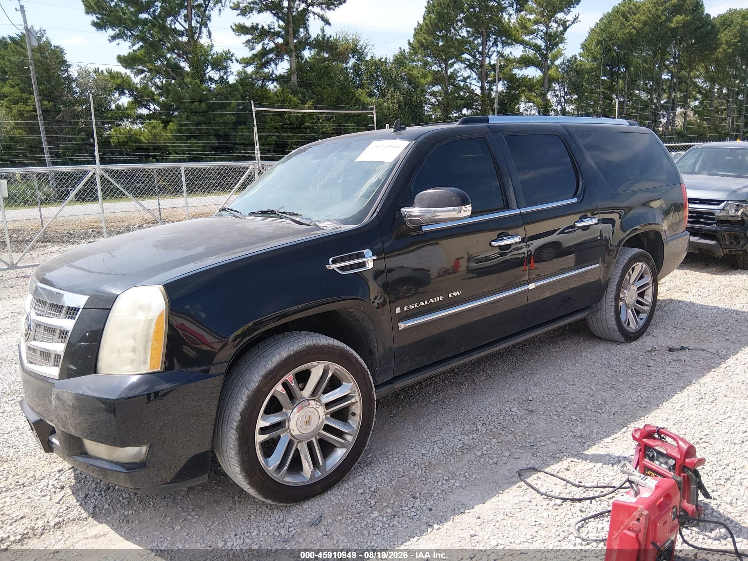 2009 Cadillac Escalade Esv Platinum Edition Black vin: 1GYFK36209R176774