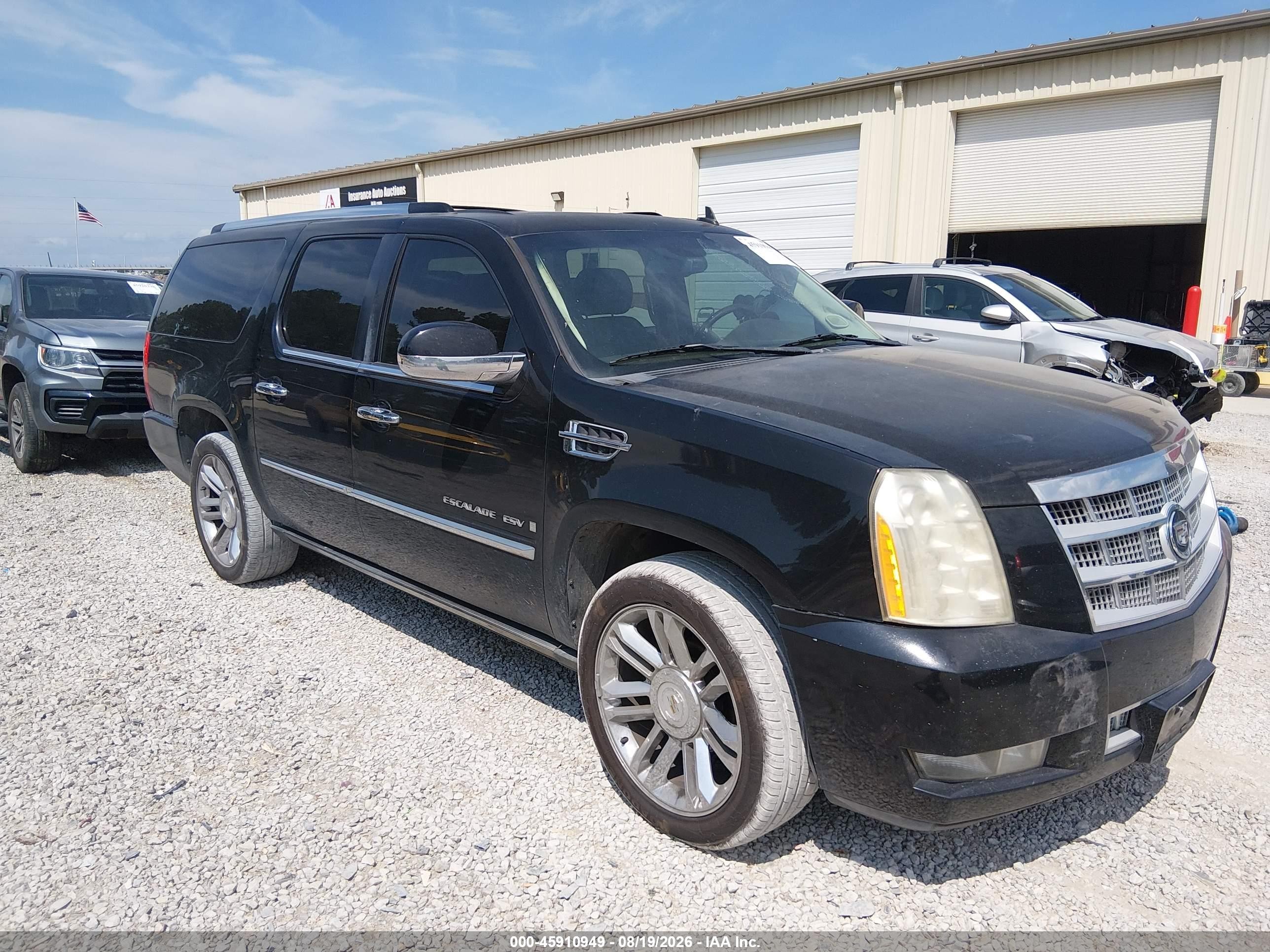 2009 Cadillac Escalade Esv Platinum Edition Black vin: 1GYFK36209R176774
