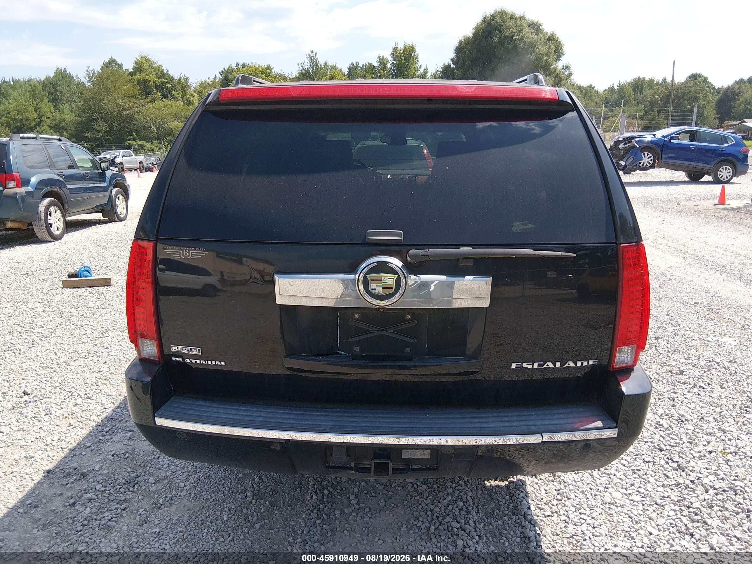 2009 Cadillac Escalade Esv Platinum Edition Black vin: 1GYFK36209R176774