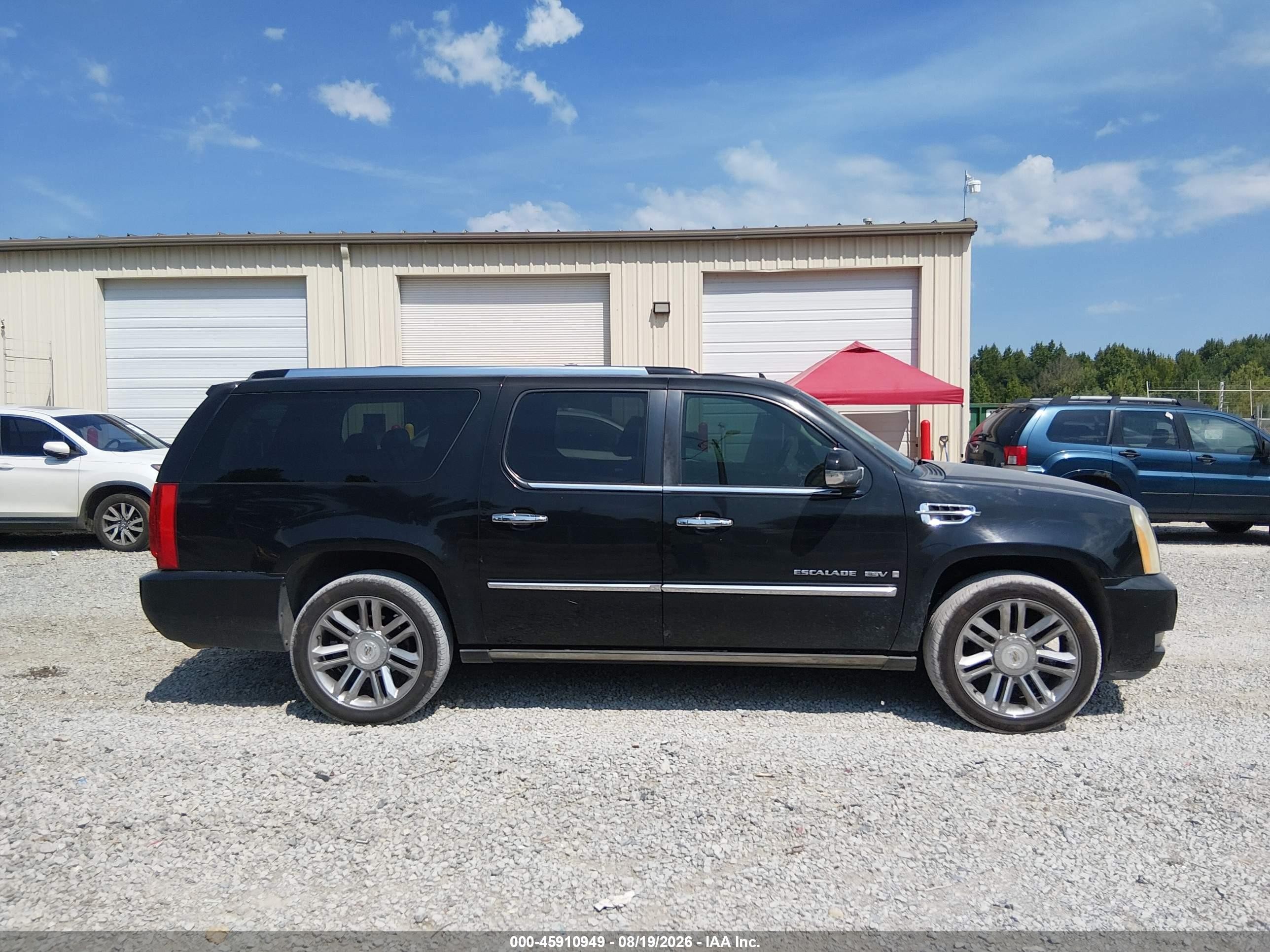 2009 Cadillac Escalade Esv Platinum Edition Black vin: 1GYFK36209R176774
