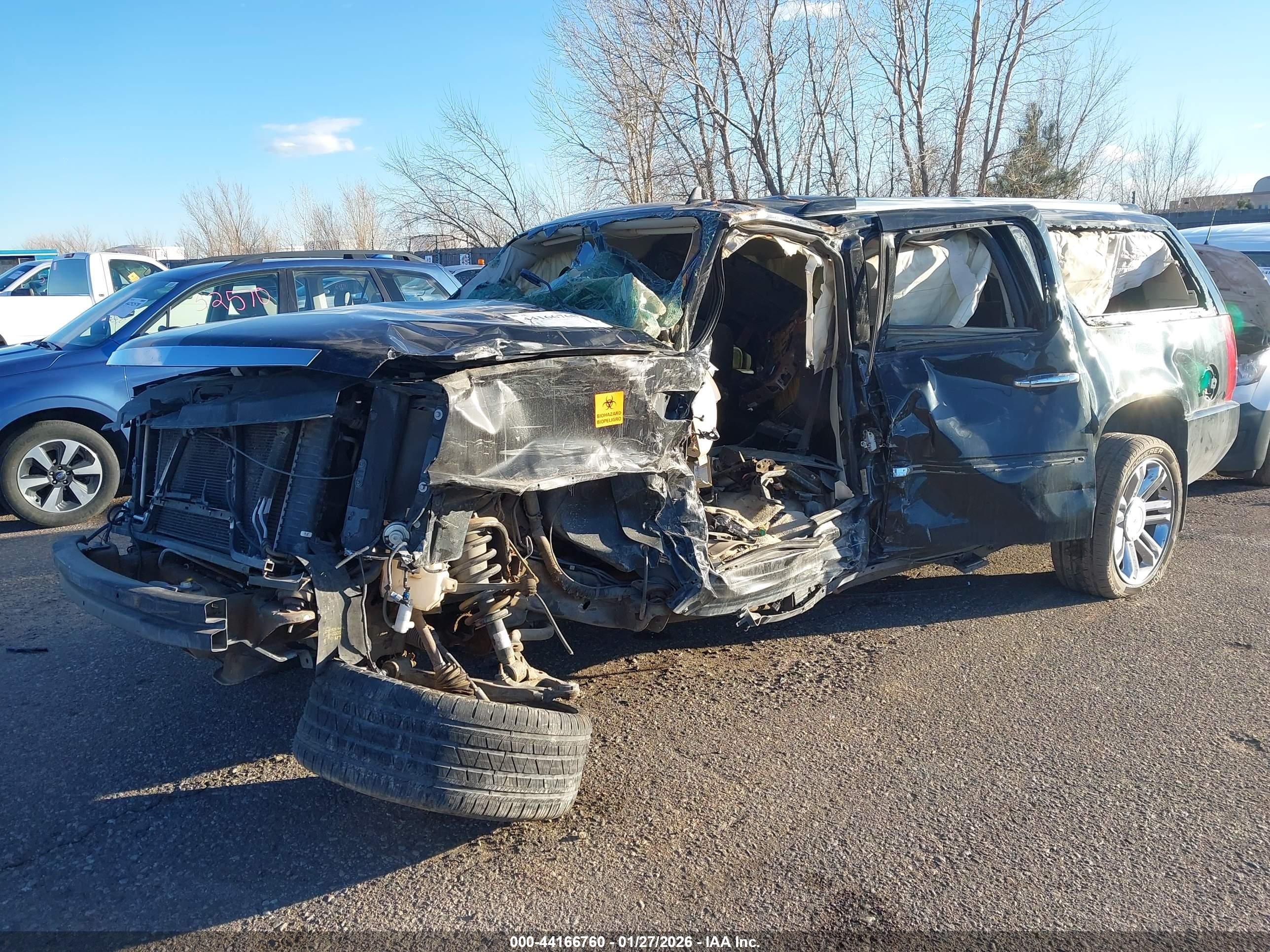 2009 Cadillac Escalade Esv Platinum Edition Черный vin: 1GYFK36239R159435
