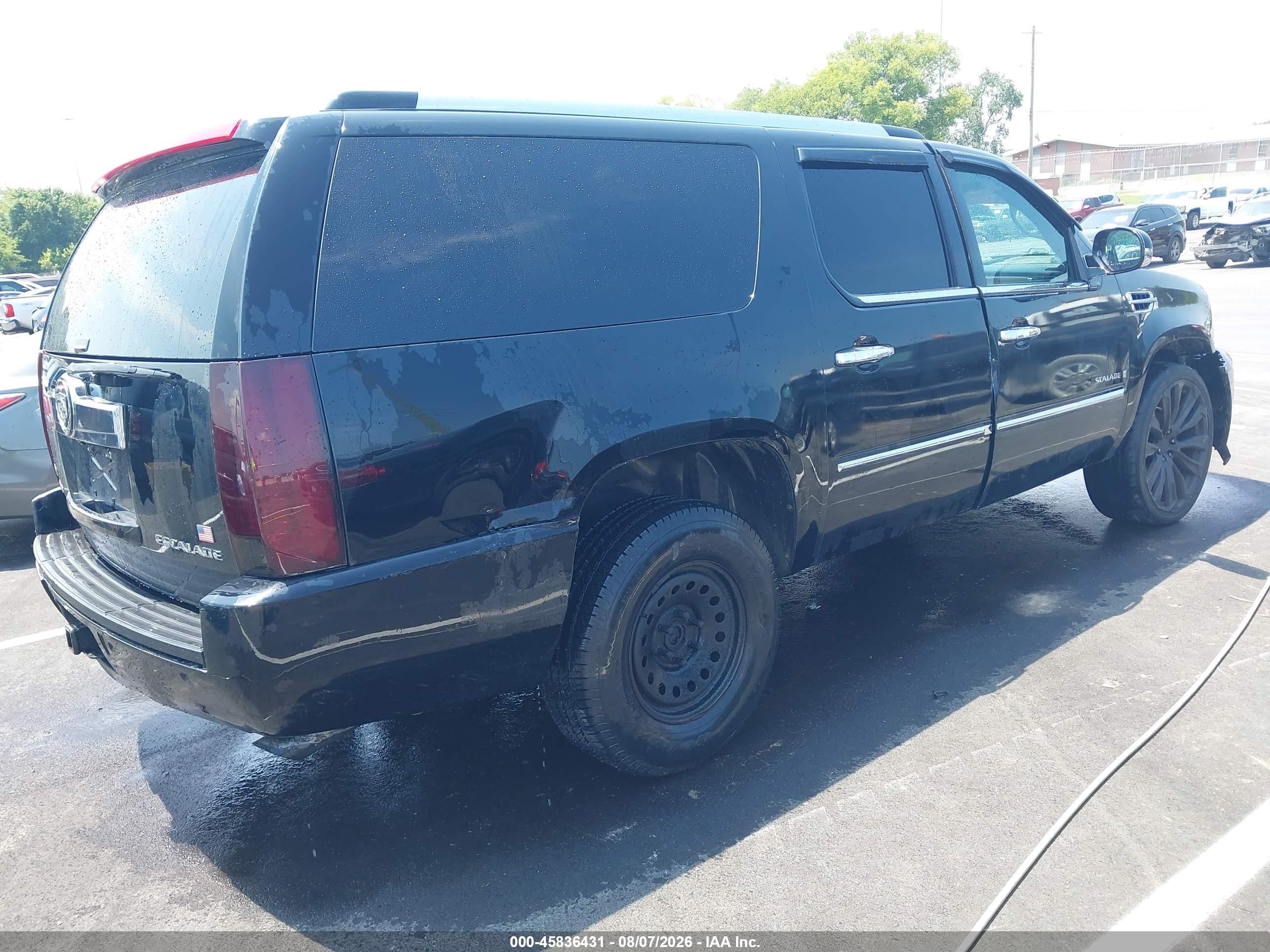 2009 Cadillac Escalade Esv Platinum Edition Black vin: 1GYFK36249R264887