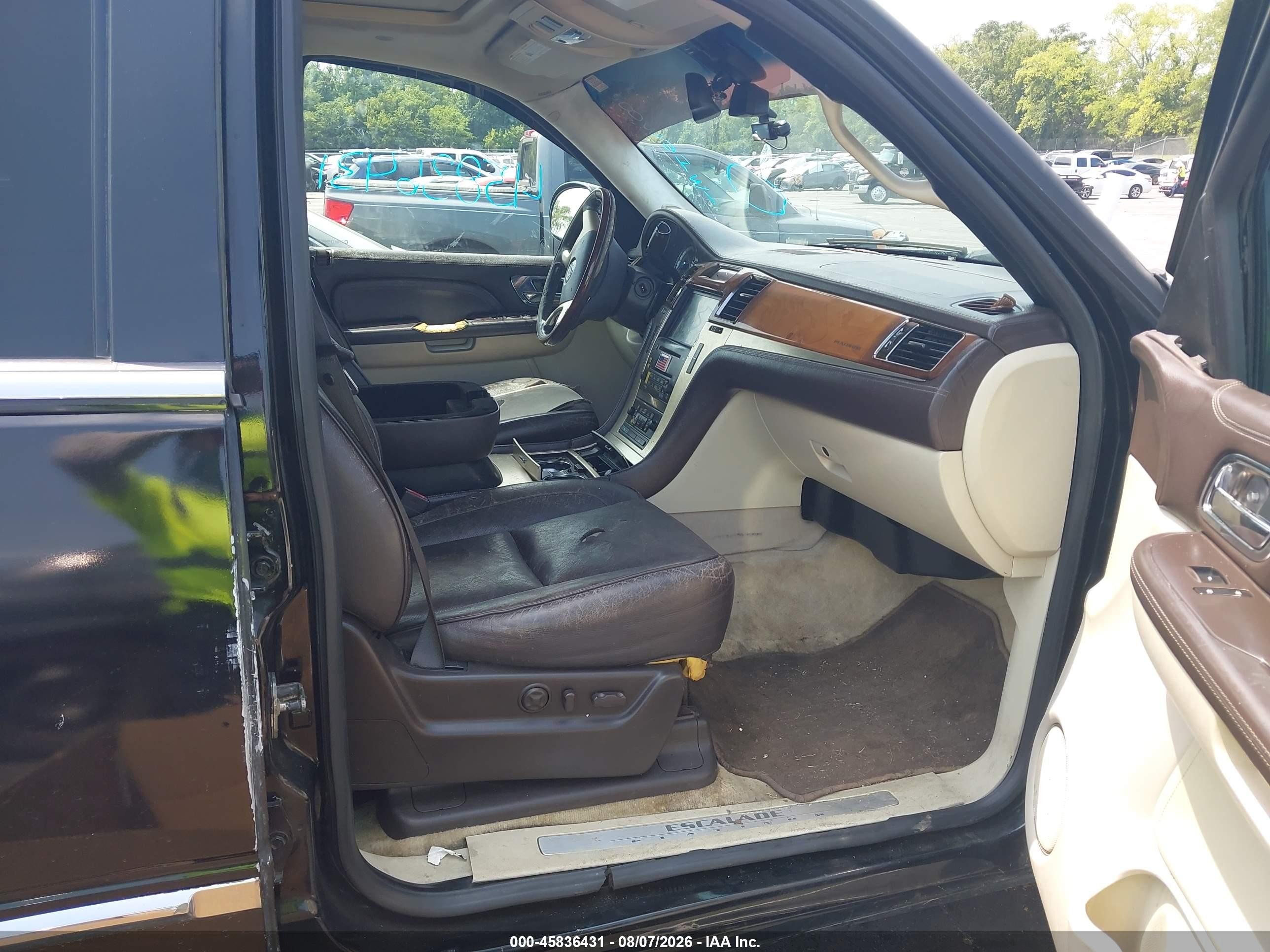 2009 Cadillac Escalade Esv Platinum Edition Black vin: 1GYFK36249R264887
