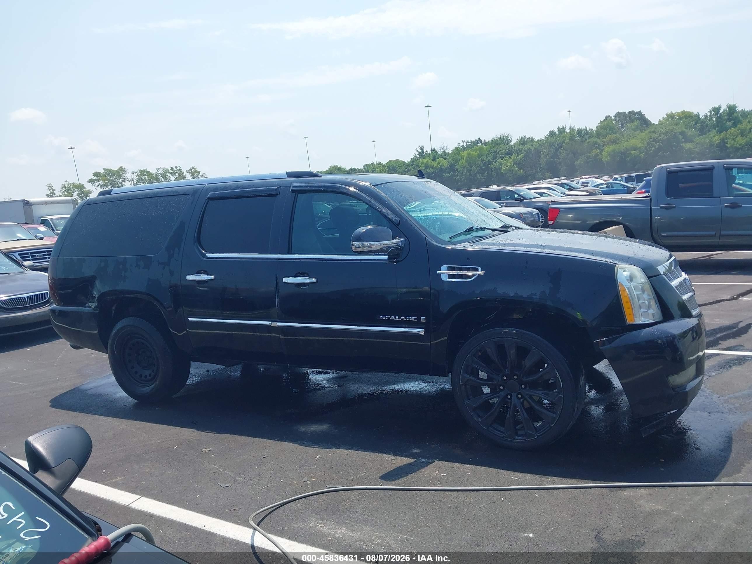 2009 Cadillac Escalade Esv Platinum Edition Black vin: 1GYFK36249R264887