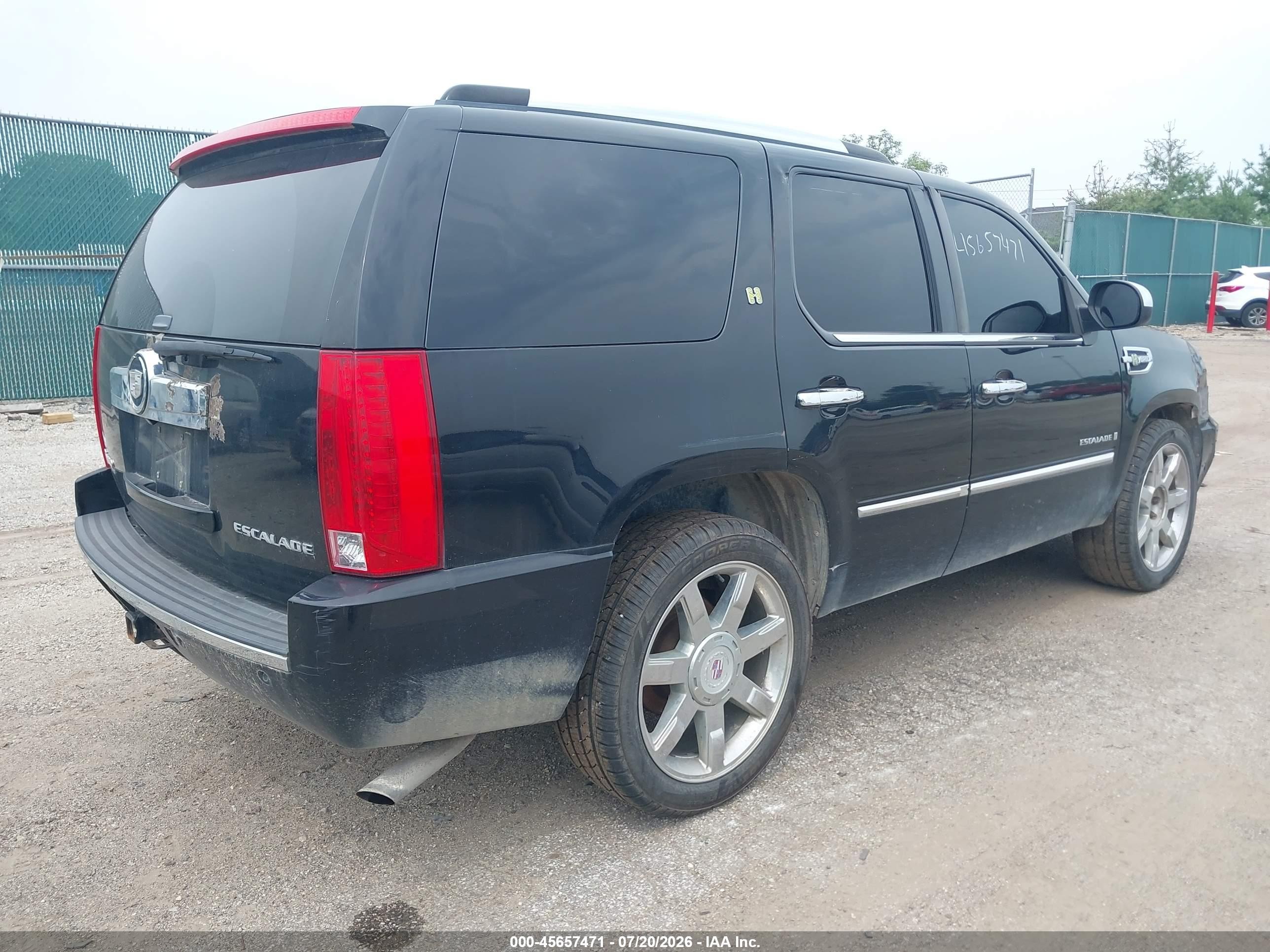 2009 Cadillac Escalade Hybrid Standard Black vin: 1GYFK435X9R210627