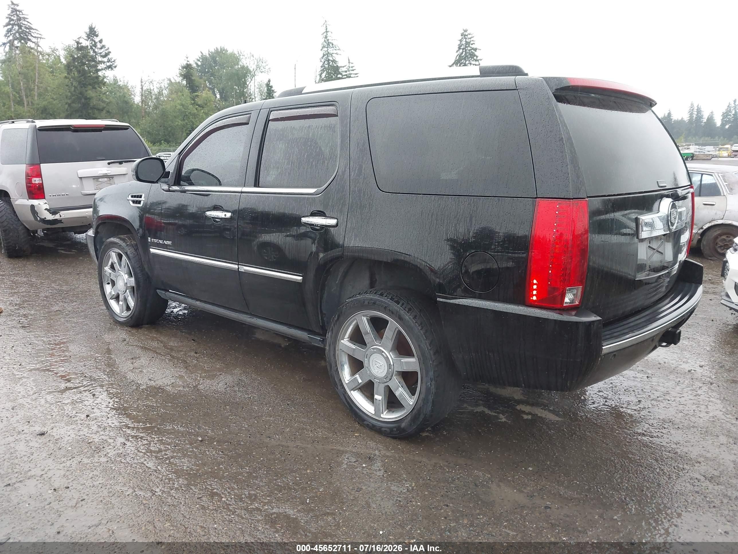 2008 Cadillac Escalade   Black vin: 1GYFK63808R103946