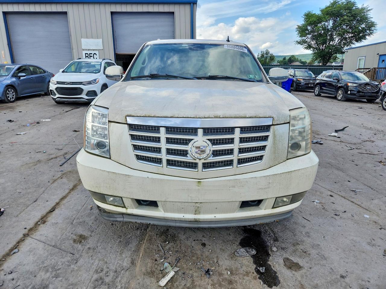 2008 Cadillac Escalade Luxury White vin: 1GYFK63808R173141