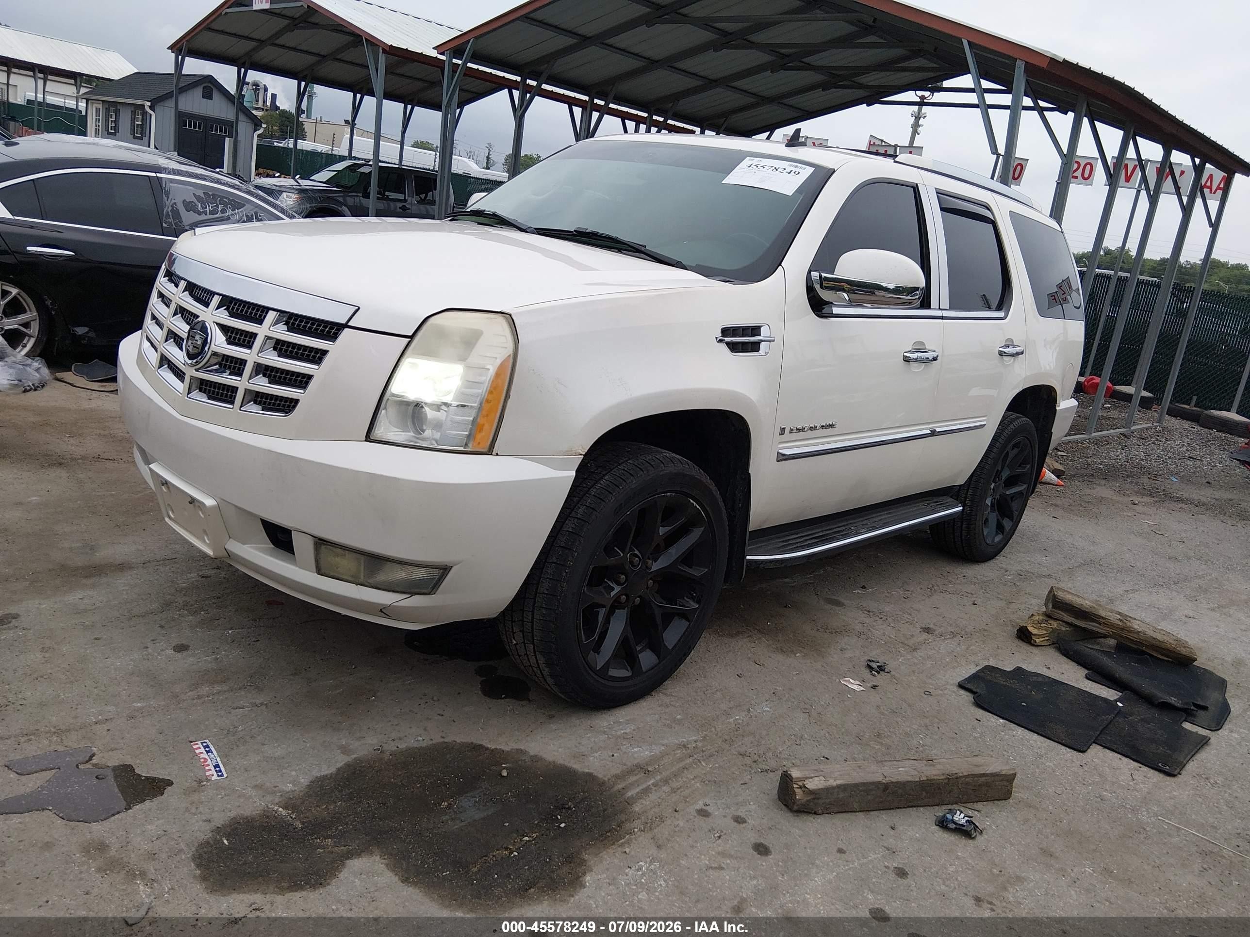 2007 Cadillac Escalade   Белый vin: 1GYFK63817R239047