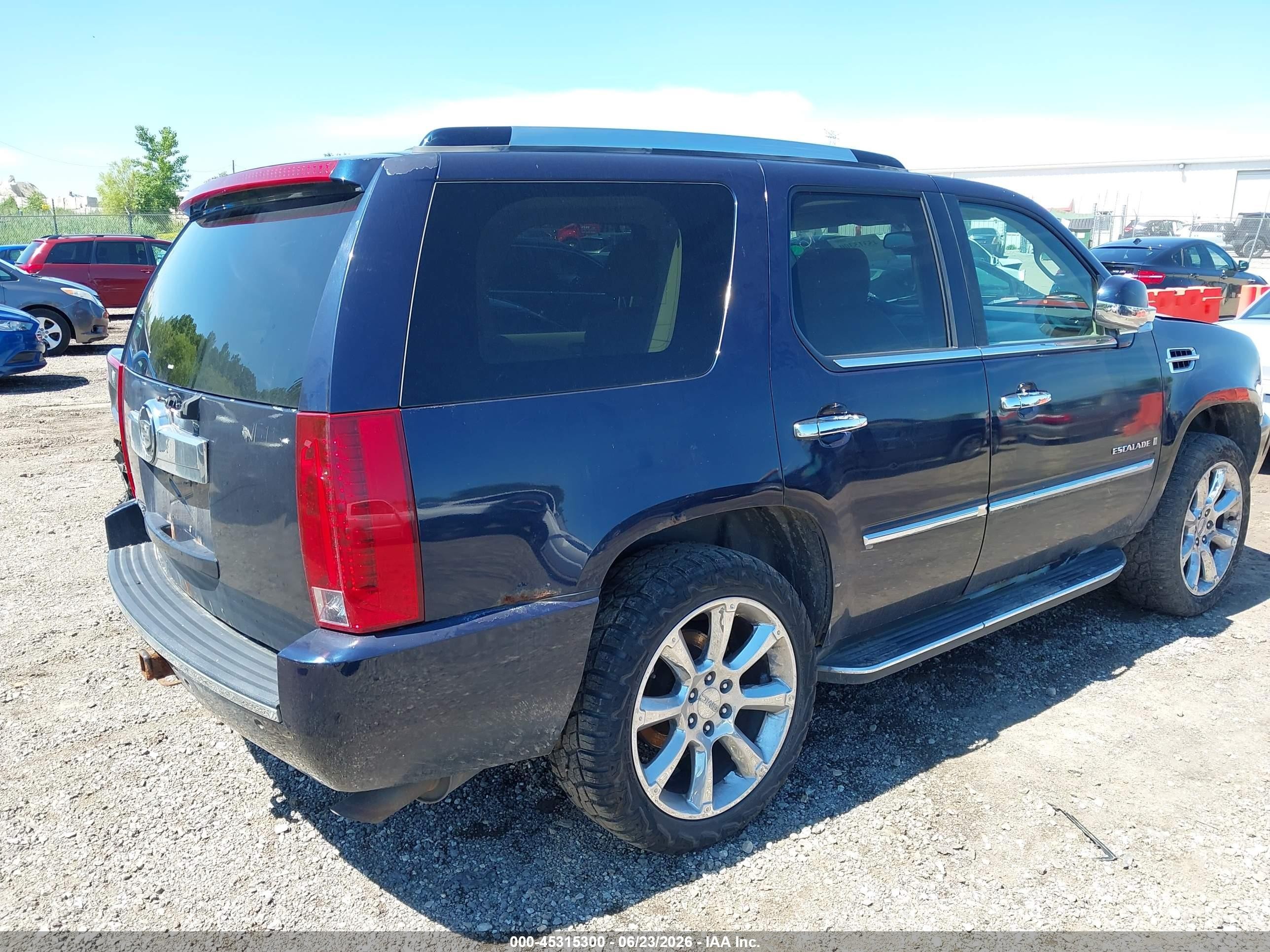 2007 Cadillac Escalade Standard Blue vin: 1GYFK63817R351217