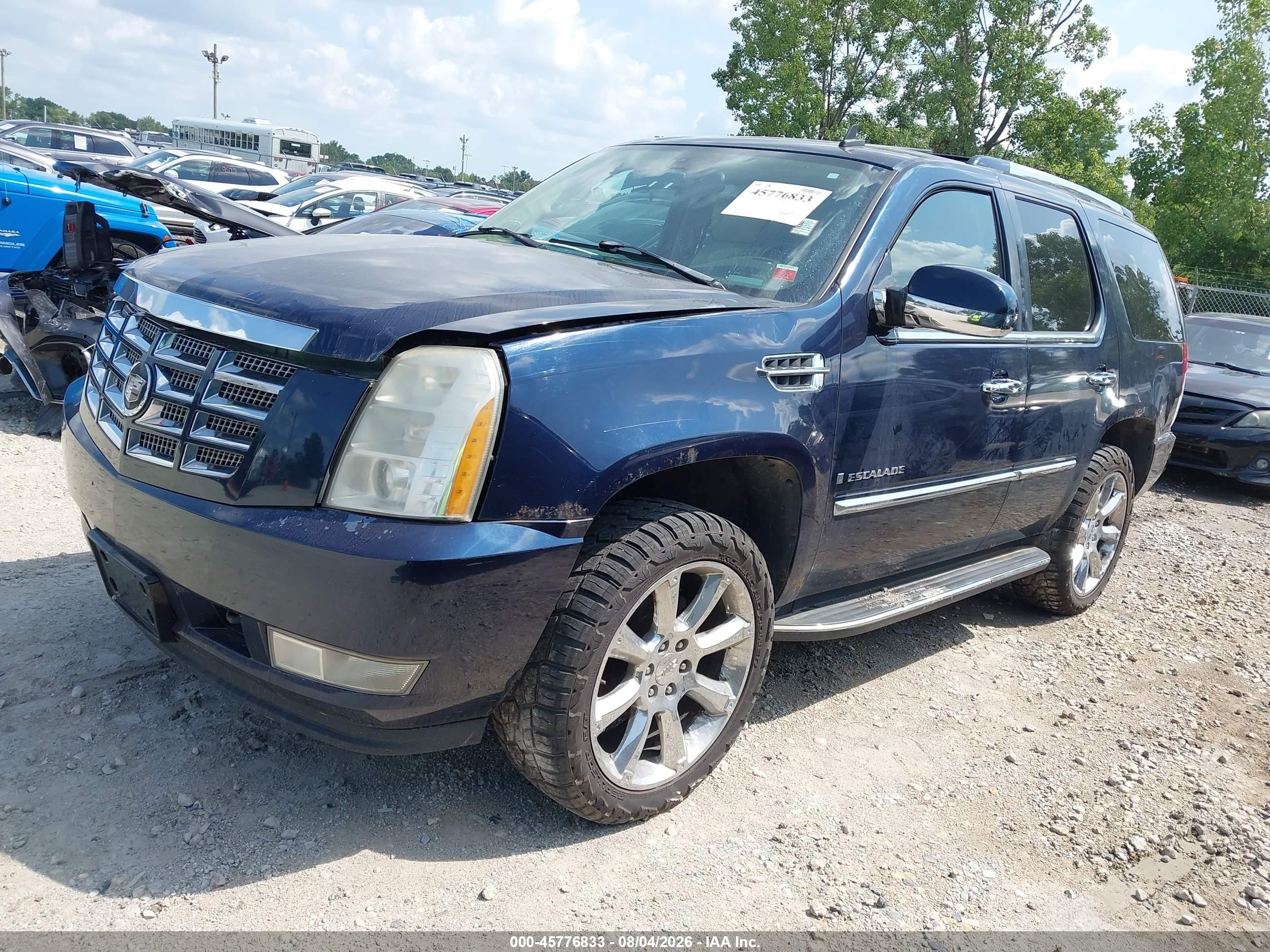 2007 Cadillac Escalade Standard Blue vin: 1GYFK63817R351217