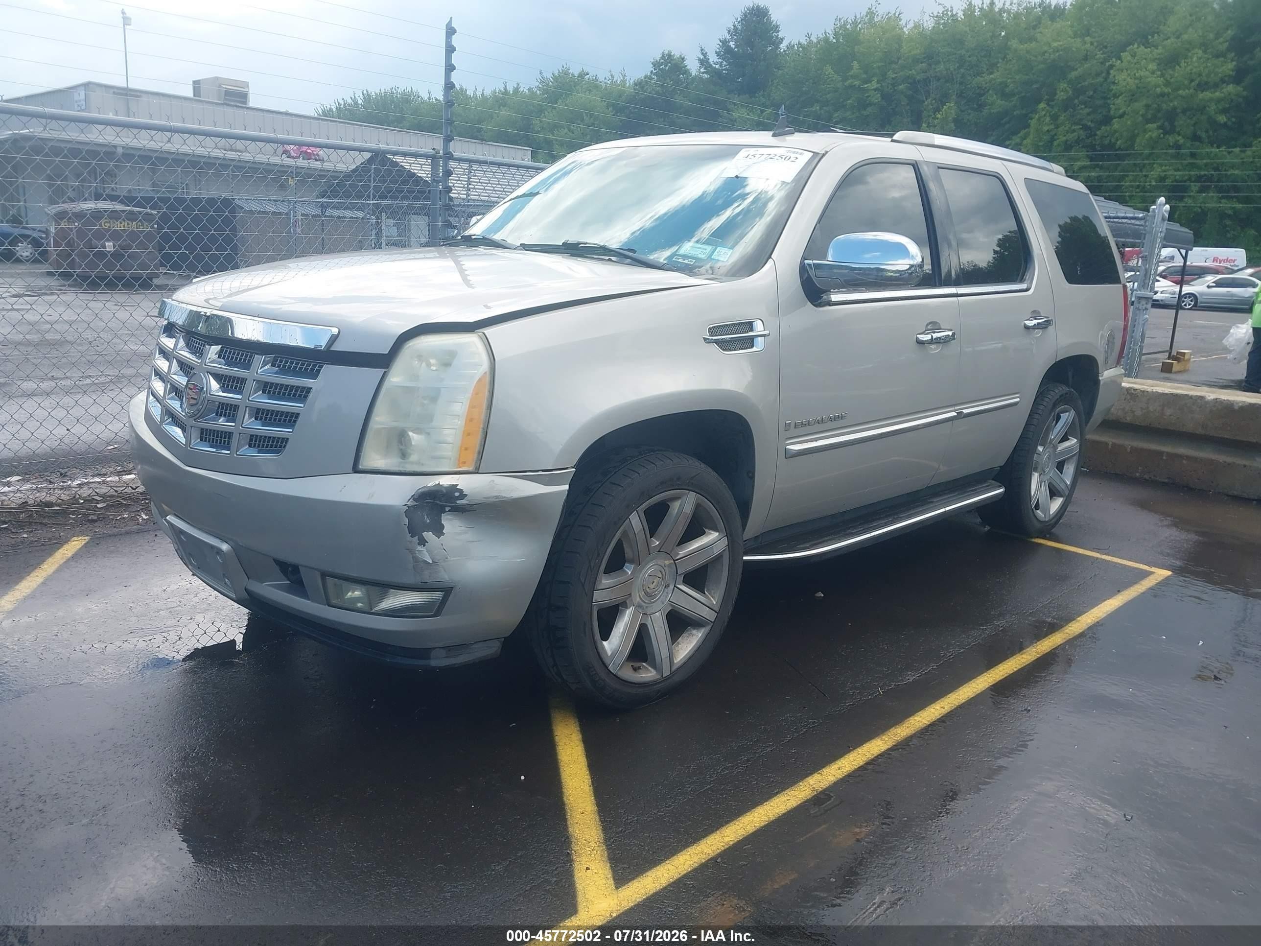 2007 Cadillac Escalade   Gray vin: 1GYFK63827R144111