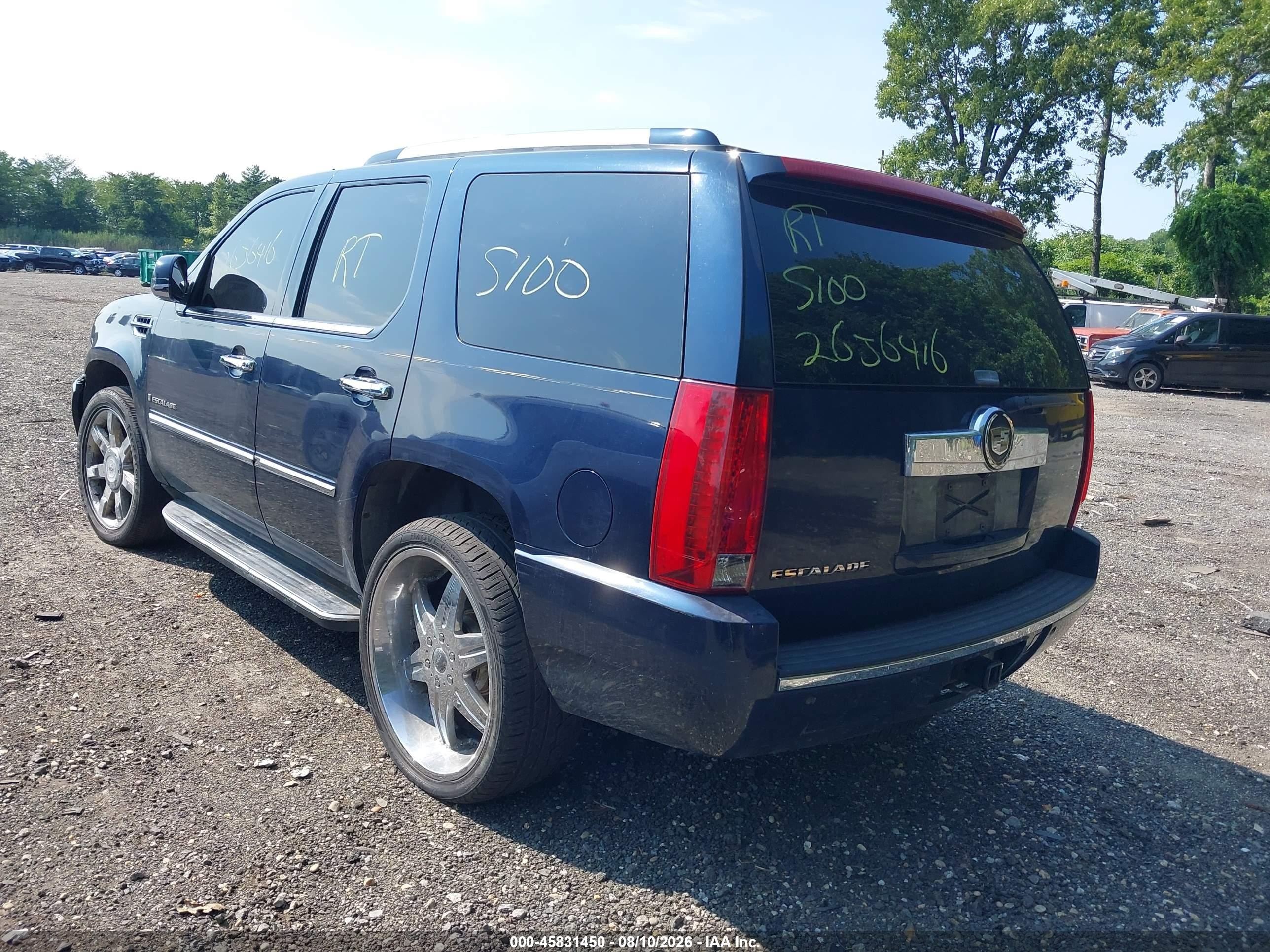 2007 Cadillac Escalade   Blue vin: 1GYFK63827R198976