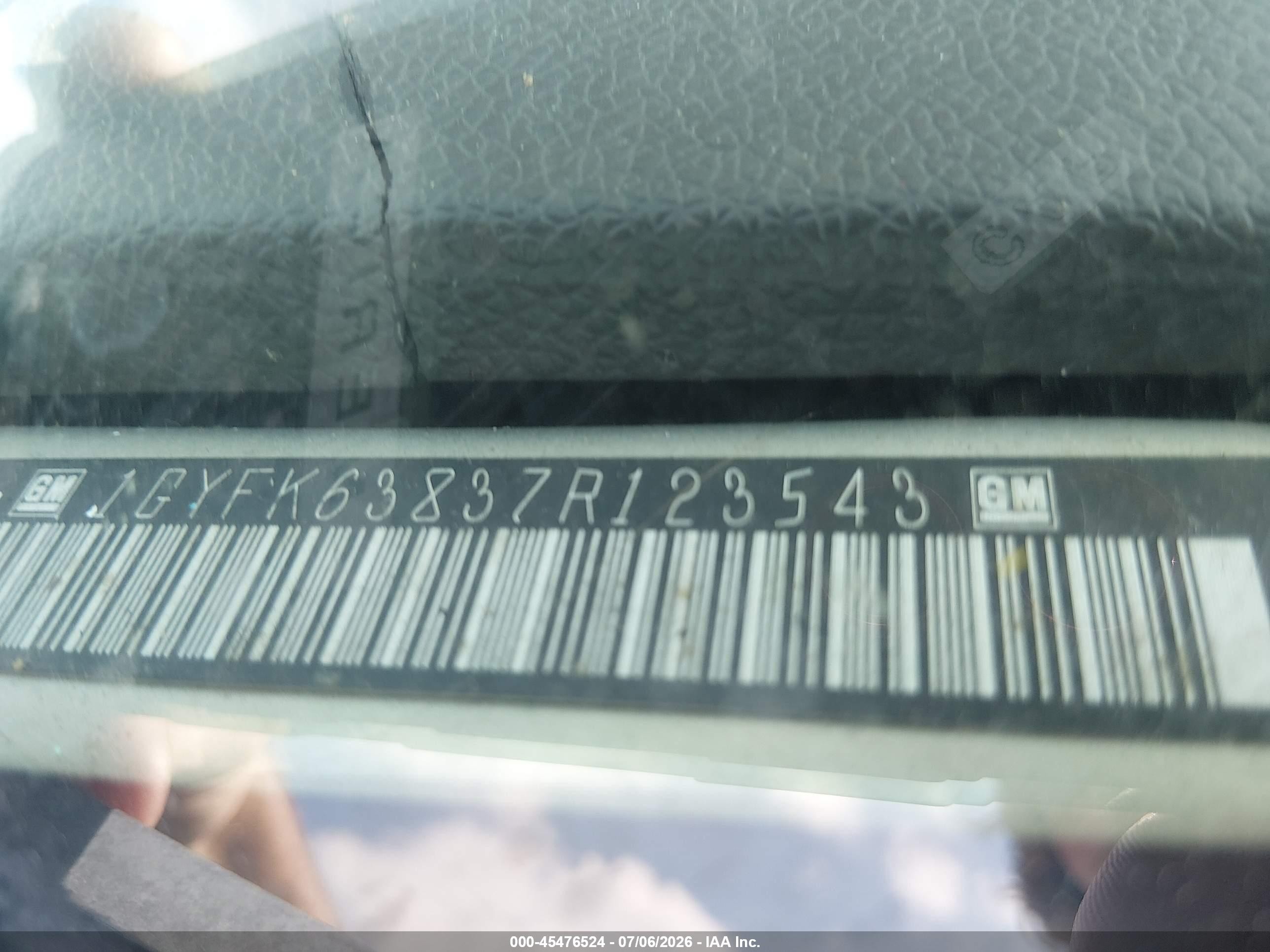 2007 Cadillac Escalade Standard Gray vin: 1GYFK63837R123543