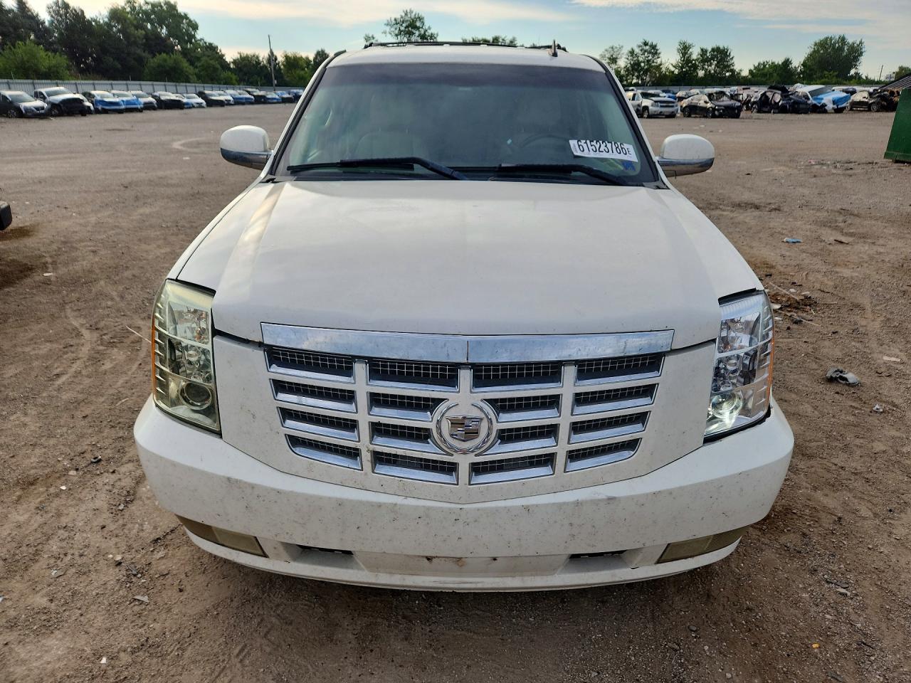 2007 Cadillac Escalade Luxury White vin: 1GYFK63837R384400
