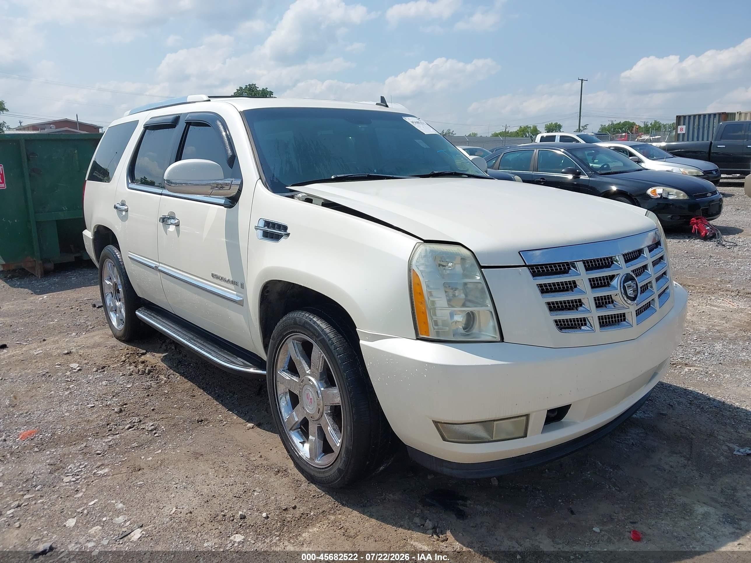 2007 Cadillac Escalade   Белый vin: 1GYFK63847R141095