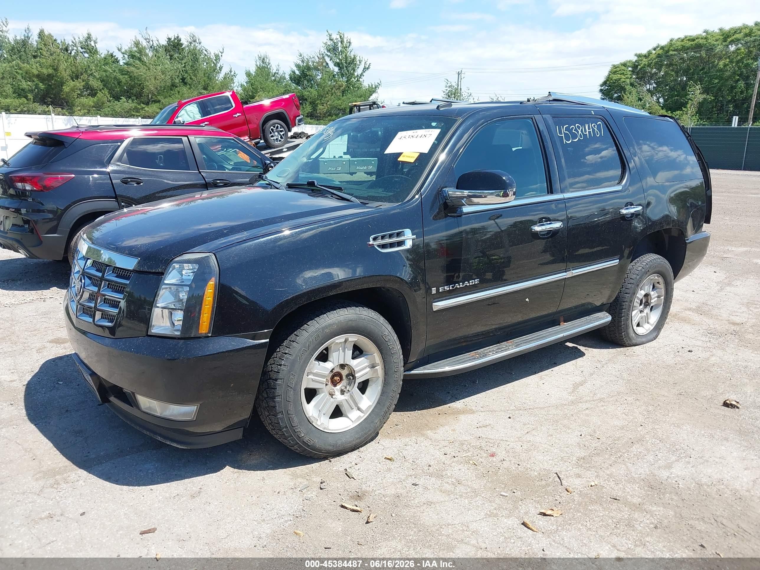 2008 Cadillac Escalade   Black vin: 1GYFK63848R225323