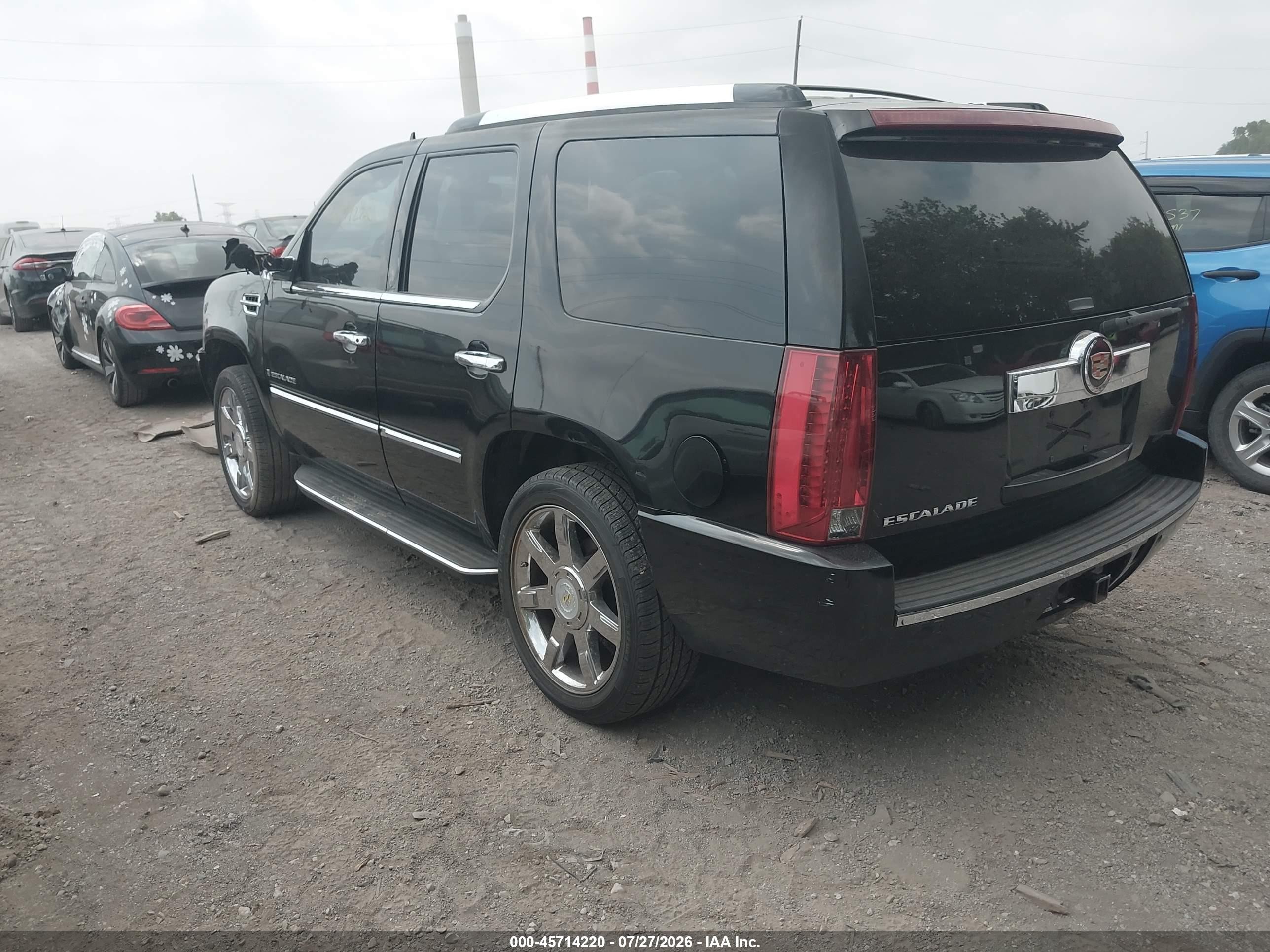 2007 Cadillac Escalade Luxury Black vin: 1GYFK63857R206715