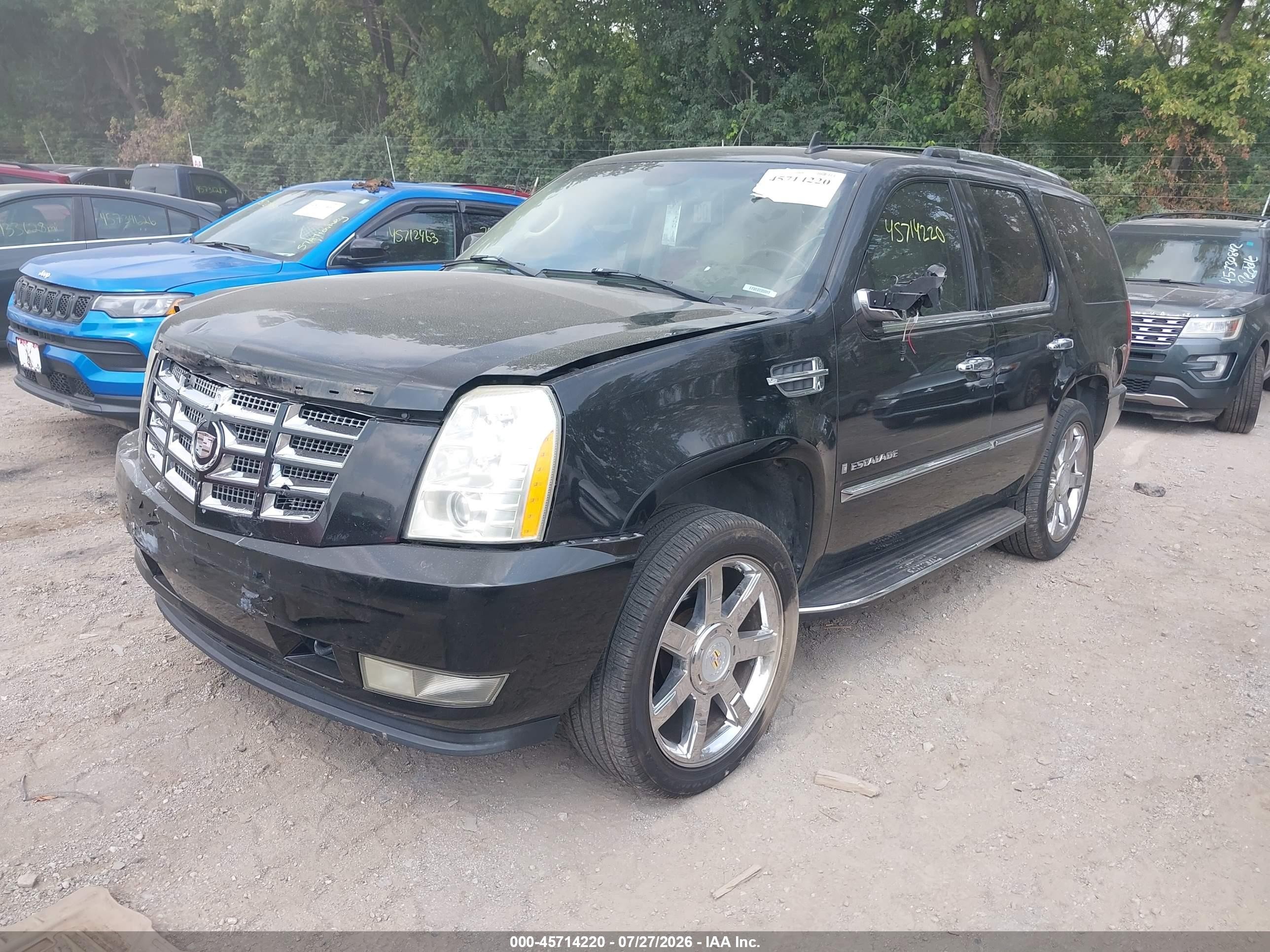 2007 Cadillac Escalade Luxury Black vin: 1GYFK63857R206715