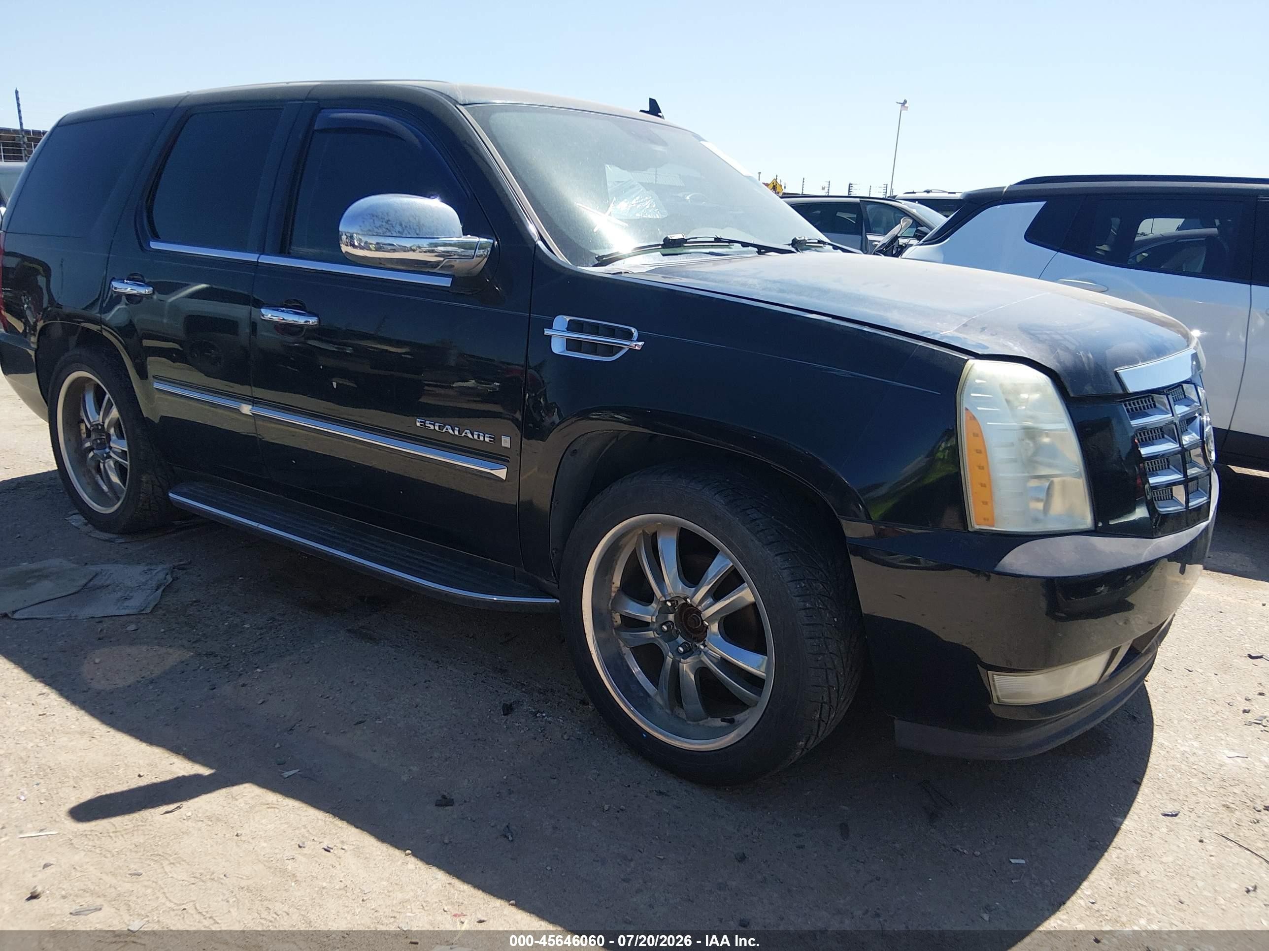 2007 Cadillac Escalade   Black vin: 1GYFK63857R208318