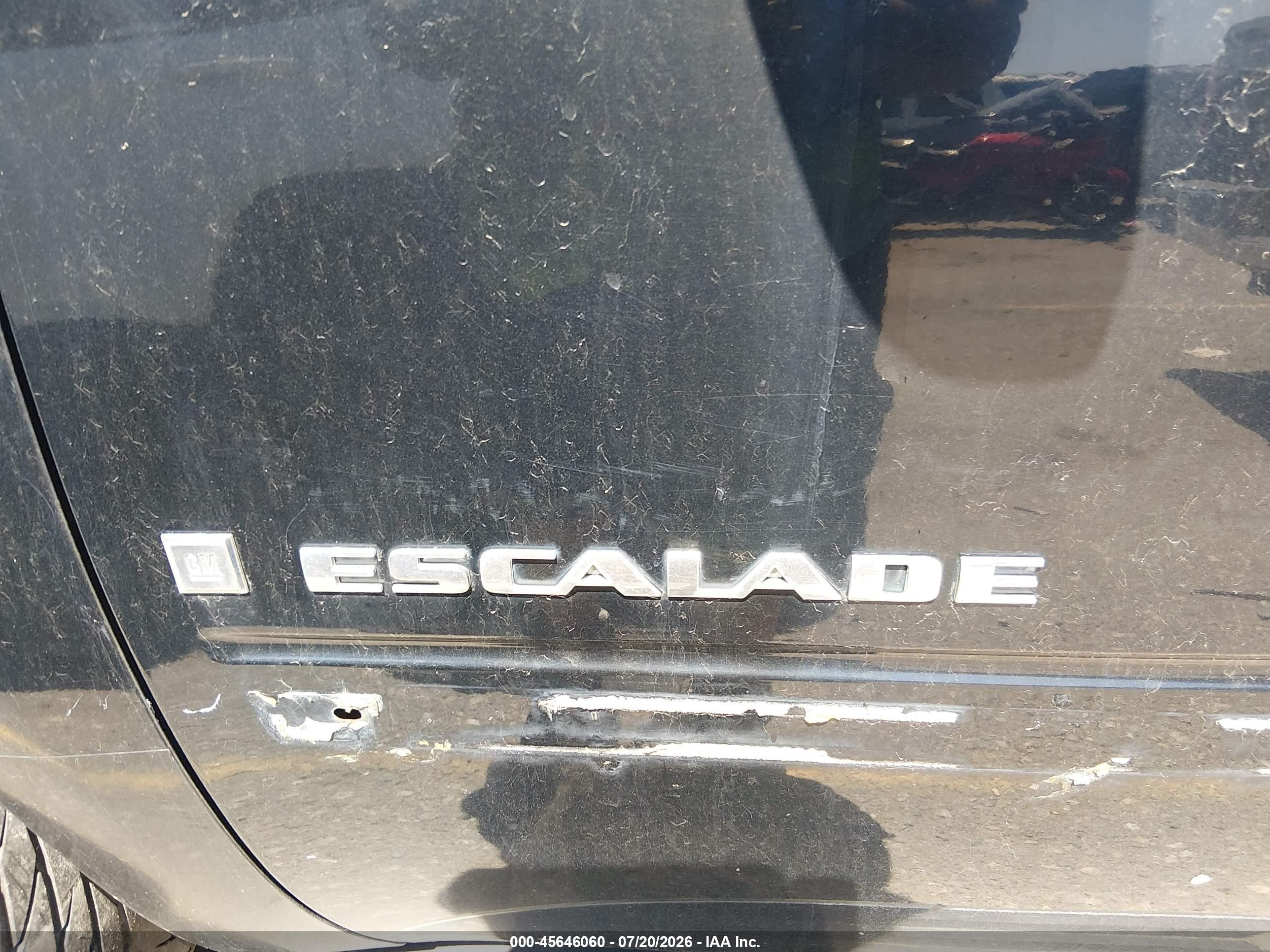 2007 Cadillac Escalade   Черный vin: 1GYFK63857R208318