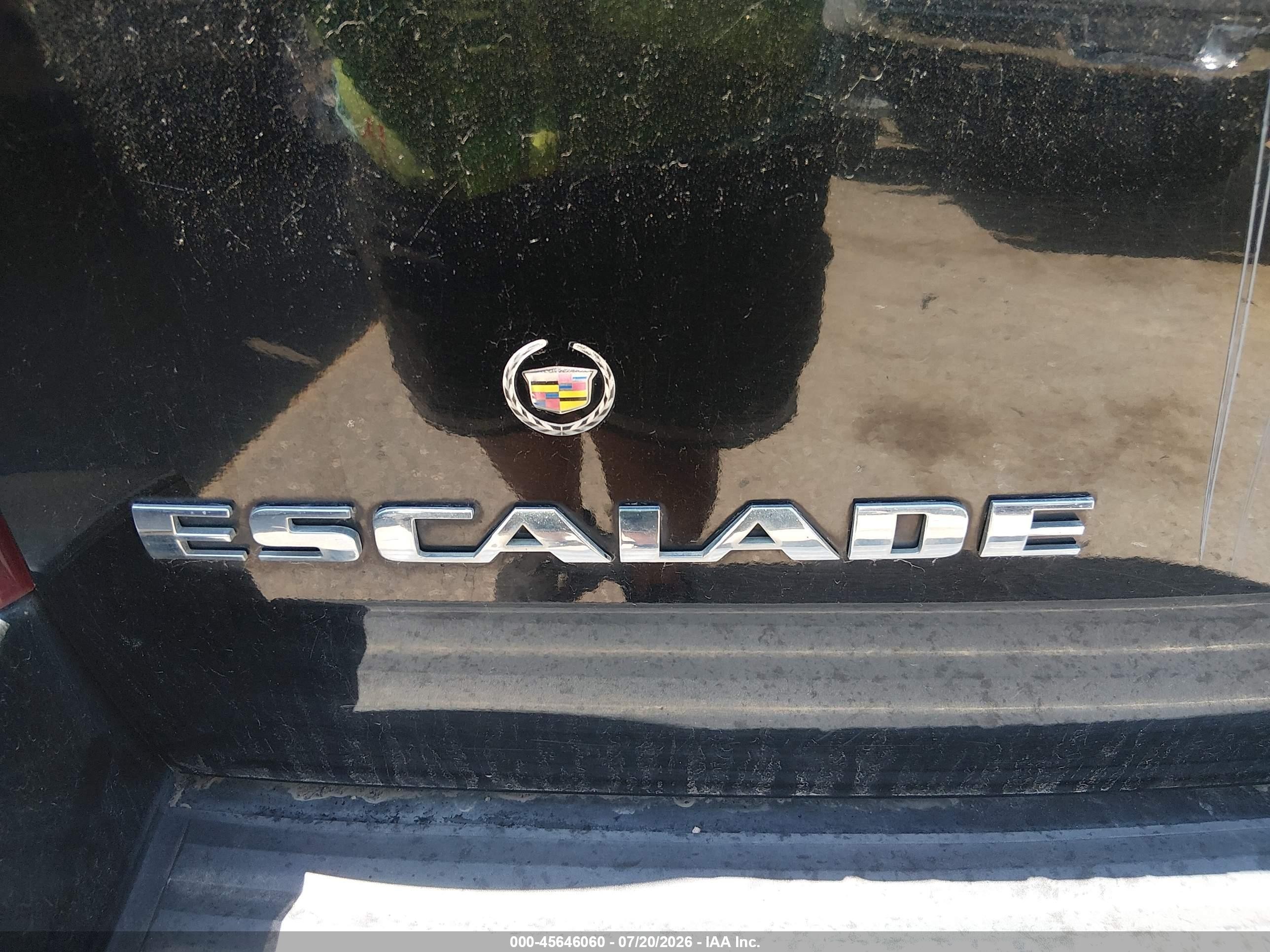 2007 Cadillac Escalade   Черный vin: 1GYFK63857R208318