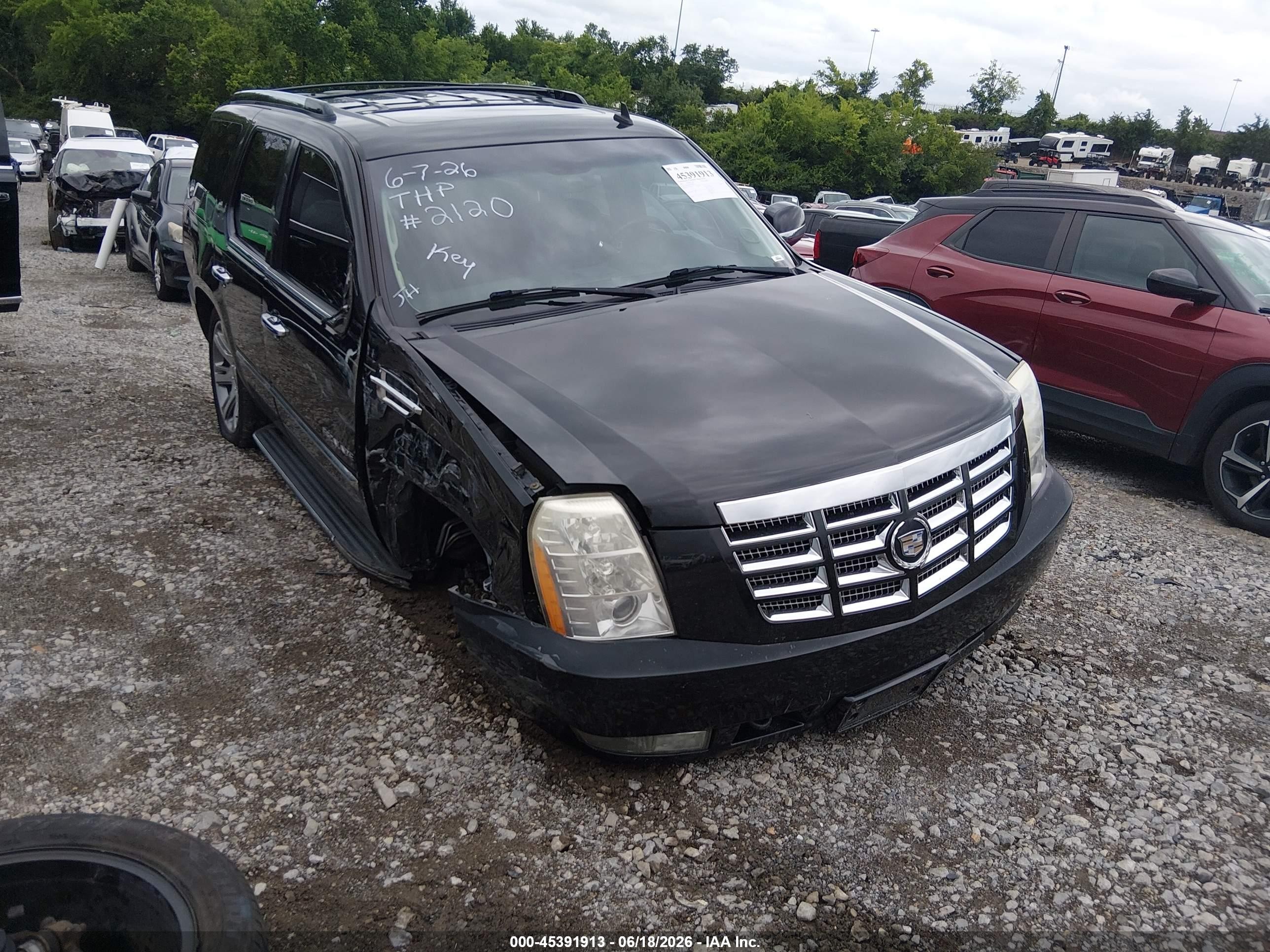 2007 Cadillac Escalade   Black vin: 1GYFK63857R346375