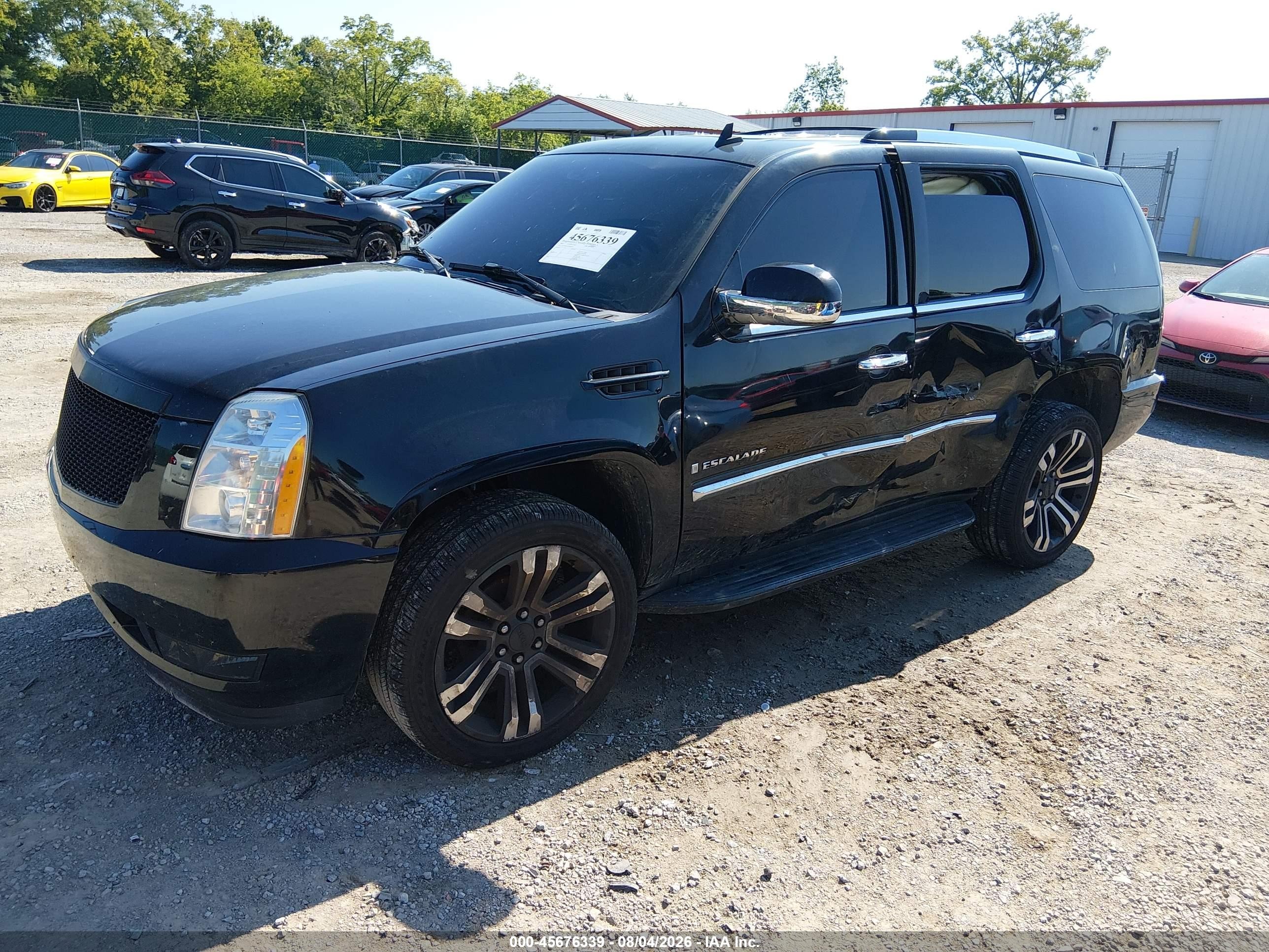 2007 Cadillac Escalade   Black vin: 1GYFK63857R405019