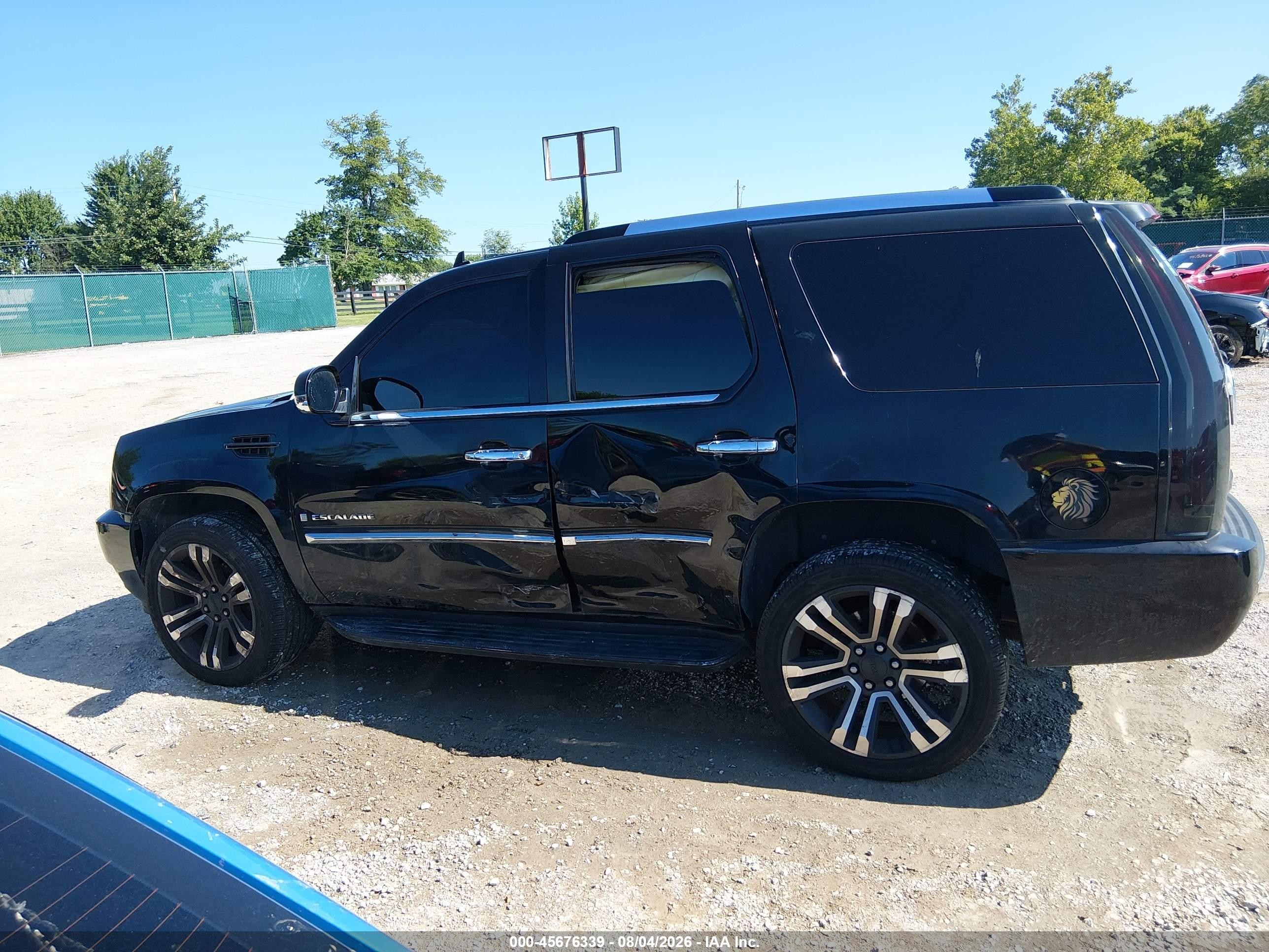 2007 Cadillac Escalade   Black vin: 1GYFK63857R405019