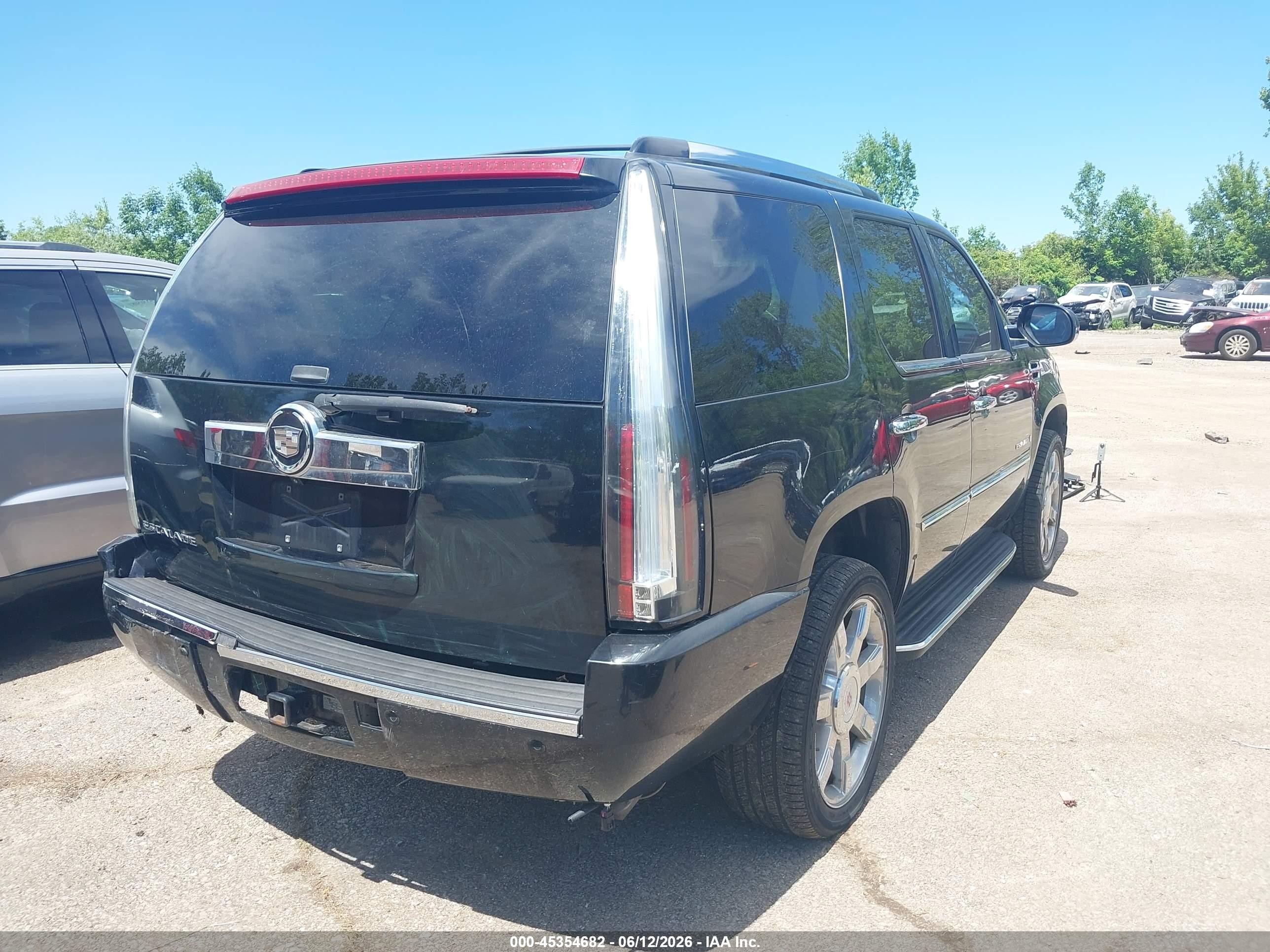 2007 Cadillac Escalade Standard Black vin: 1GYFK63867R247192