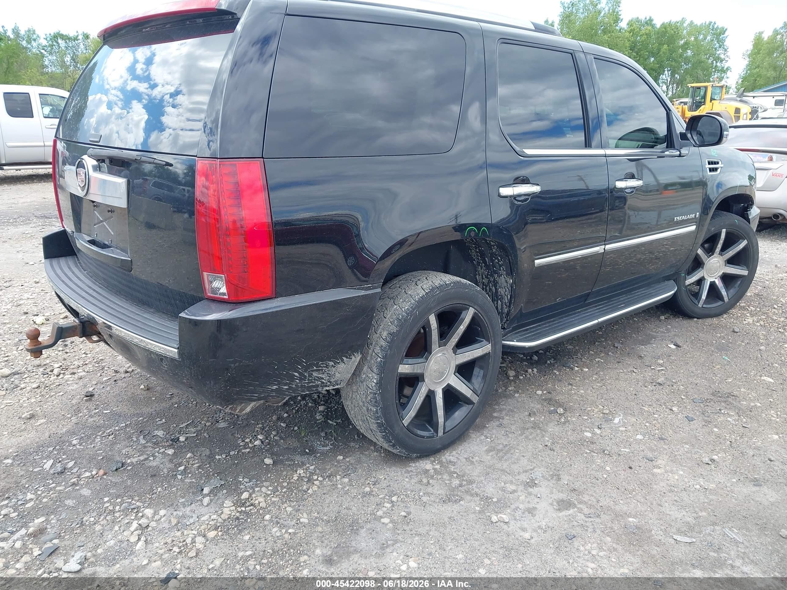 2007 Cadillac Escalade   Black vin: 1GYFK63867R337006