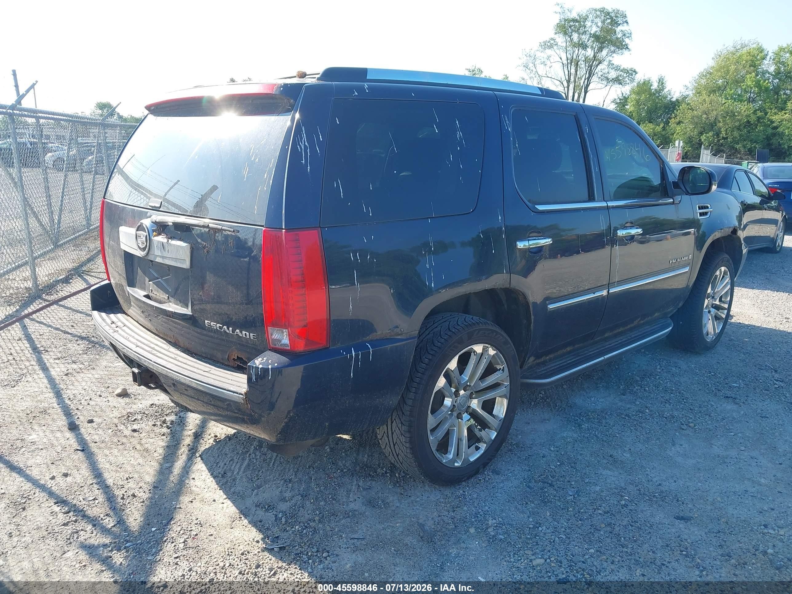 2008 Cadillac Escalade   Blue vin: 1GYFK63878R146986