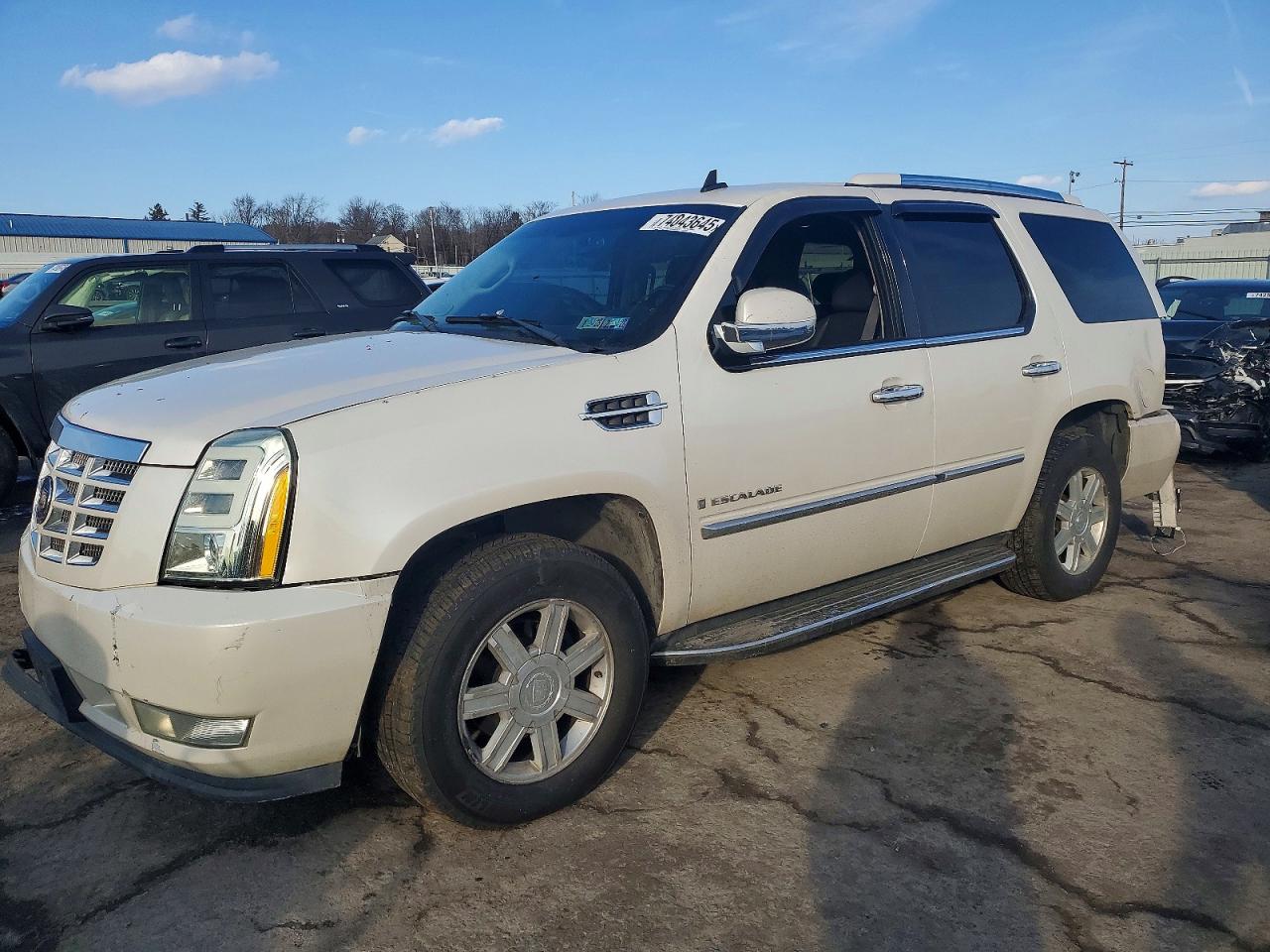 2007 Cadillac Escalade Luxury Белый vin: 1GYFK63887R131783