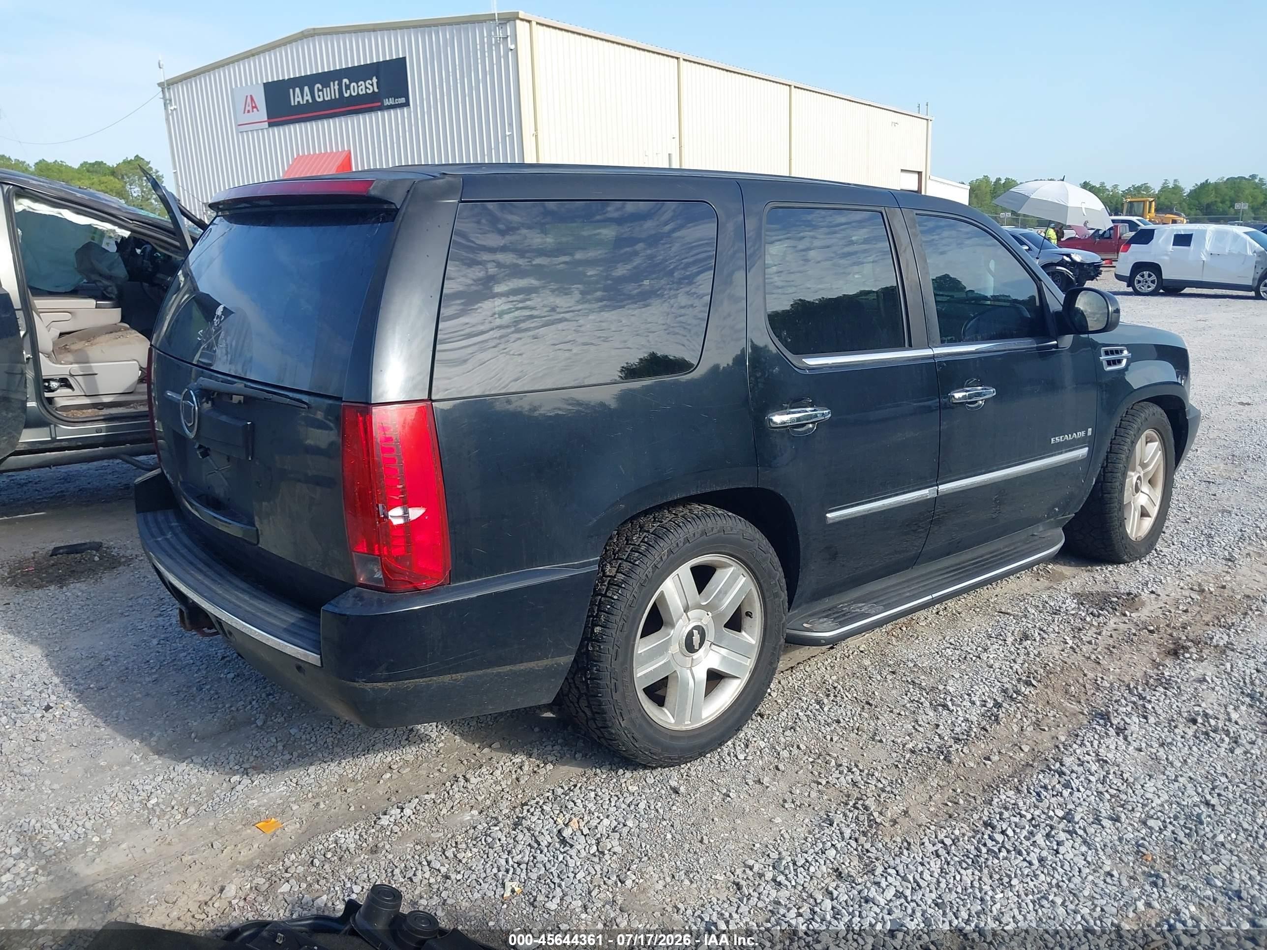 2007 Cadillac Escalade Black vin: 1GYFK63897R194939