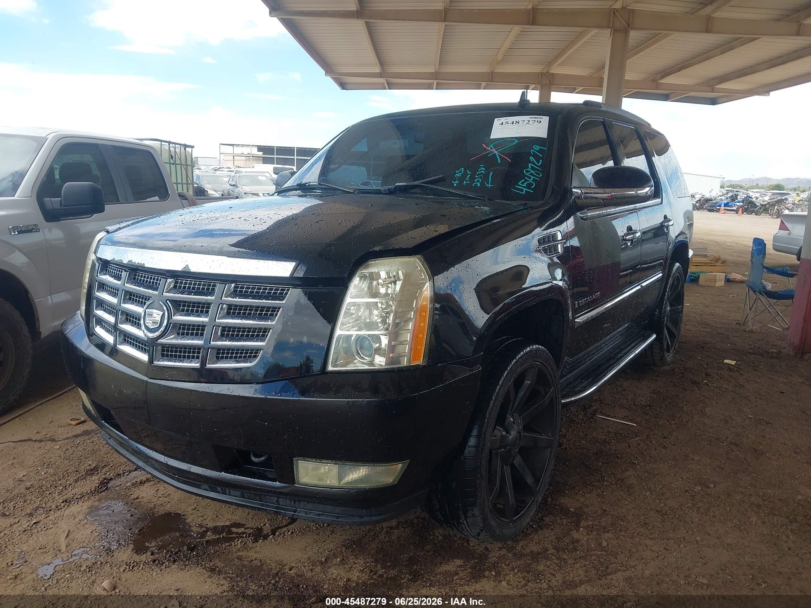 2007 Cadillac Escalade   Черный vin: 1GYFK63897R225381