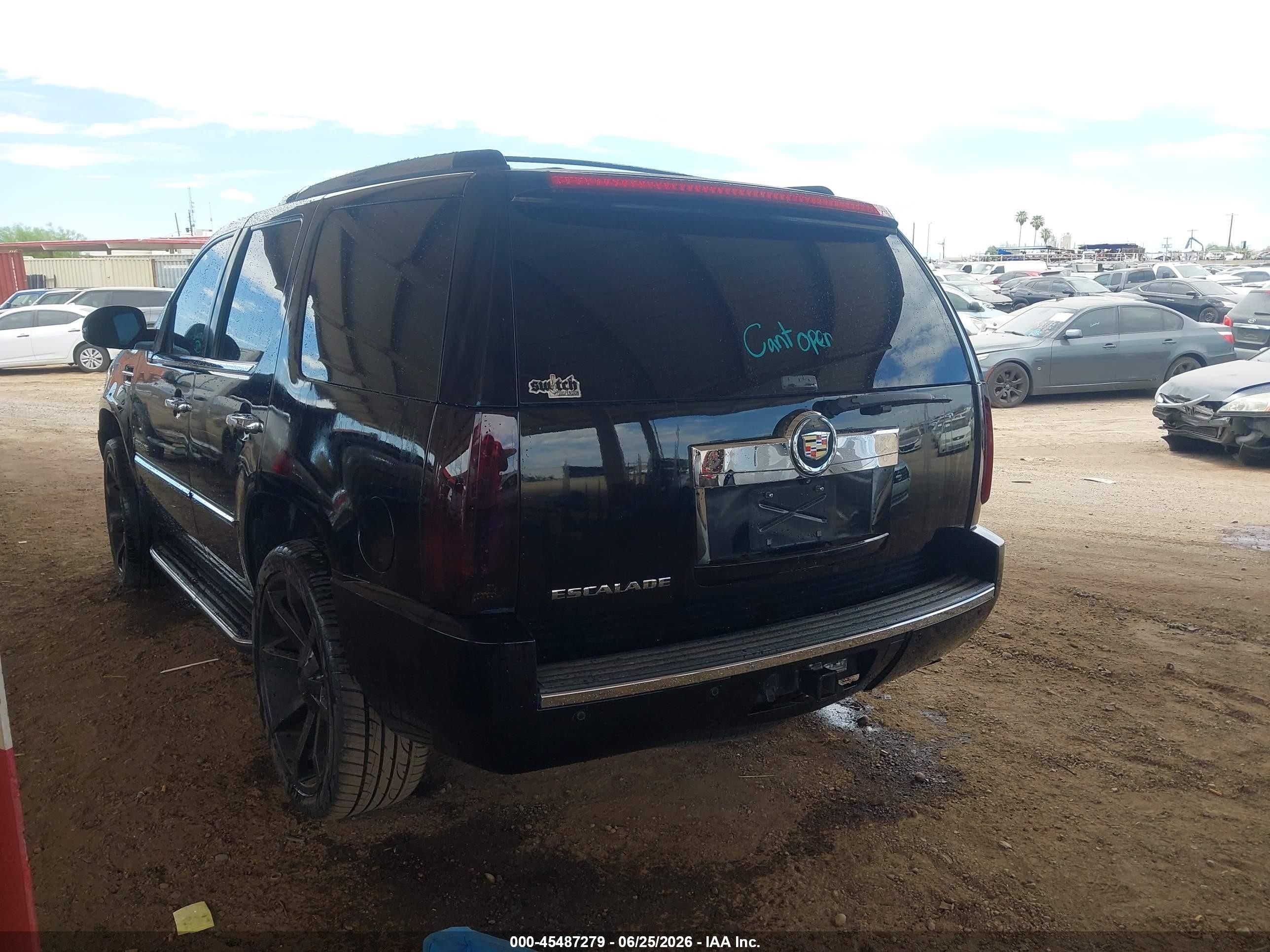 2007 Cadillac Escalade   Черный vin: 1GYFK63897R225381