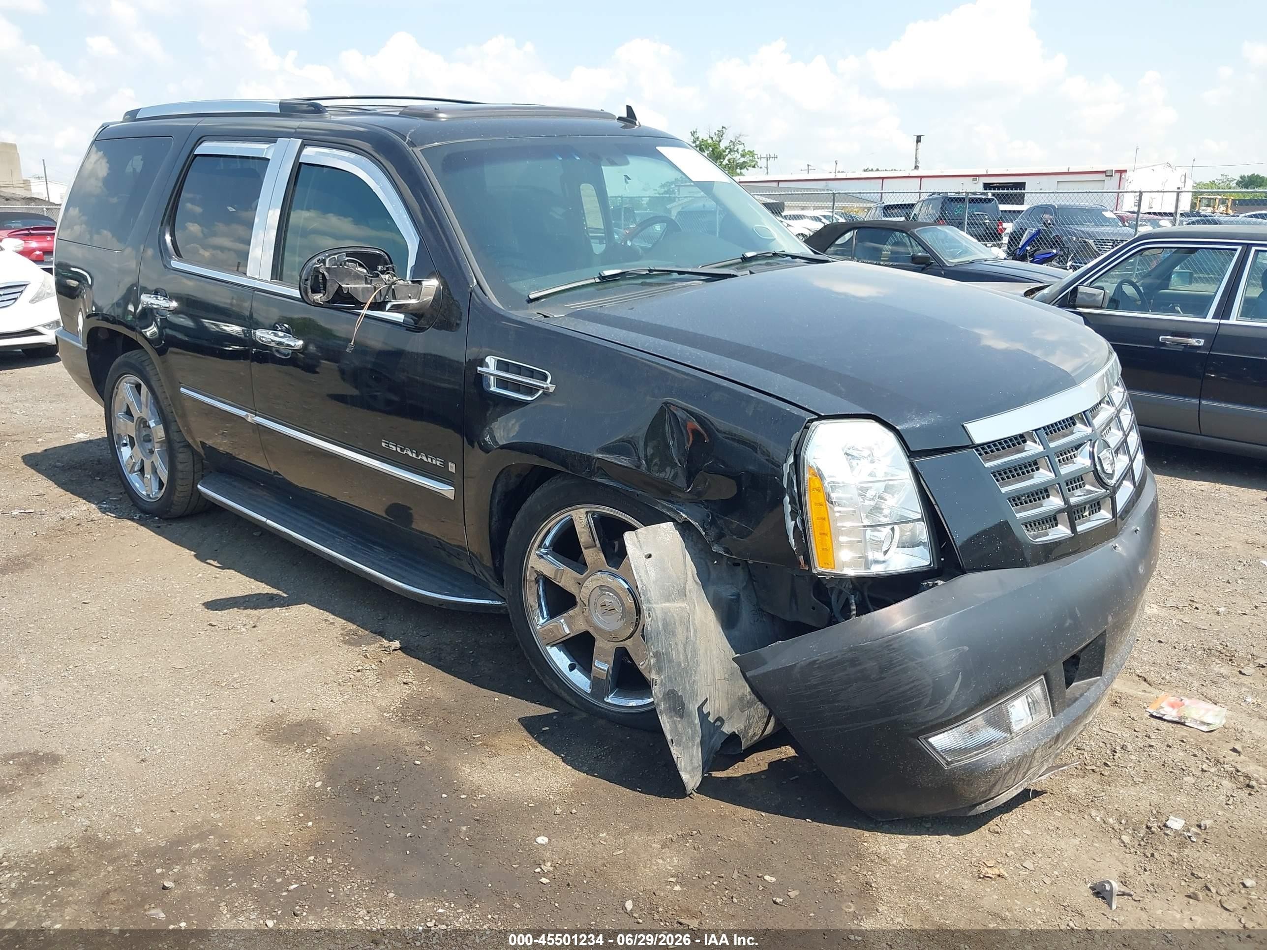 2007 Cadillac Escalade   Black vin: 1GYFK63897R297911