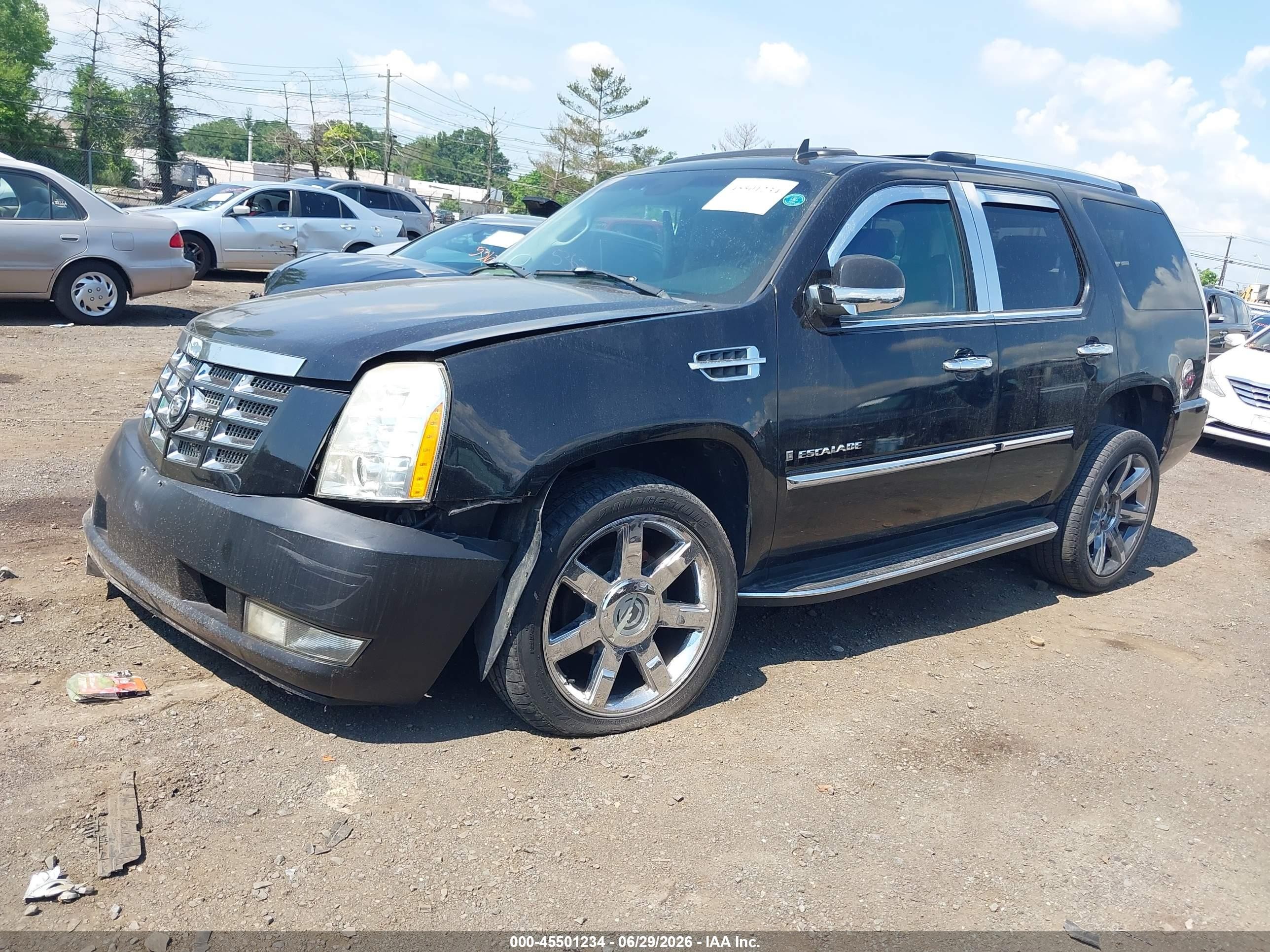 2007 Cadillac Escalade   Black vin: 1GYFK63897R297911